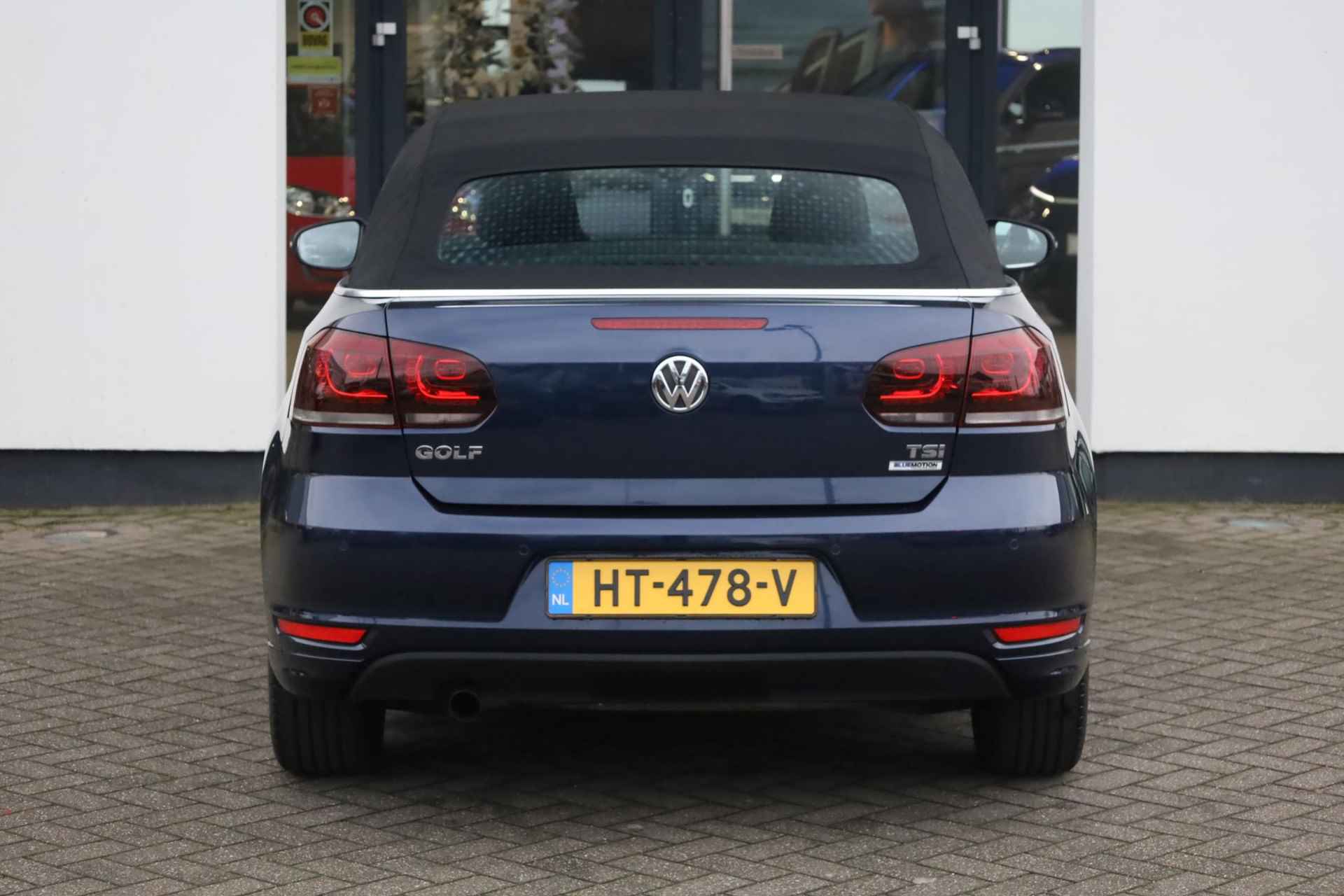 Volkswagen Golf Cabriolet 1.2 TSI BlueMotion 105PK / 77kW, NL Auto, alarm, cruise control, Apple Carplay / Android Auto, ECC, climatronic, dimmende binnenspiegel, navigatie, lederen multifunctioneel stuurwiel, cruise control, 16" LMV, LED achterlichten, regensensor - 7/33