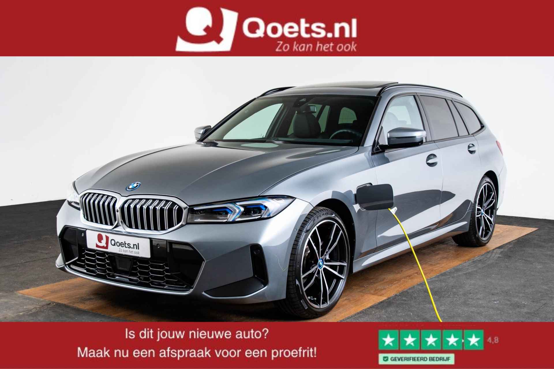 BMW 3-serie Touring 330e High Executive M Sport - Panoramadak - Elektrische/Verwarmbare Stoelen - Geluiddempende/Getinte ruiten - Parking/Driving Assistant - Harman Kardon - Cruise Control - Ambiance verlichting - - 1/61