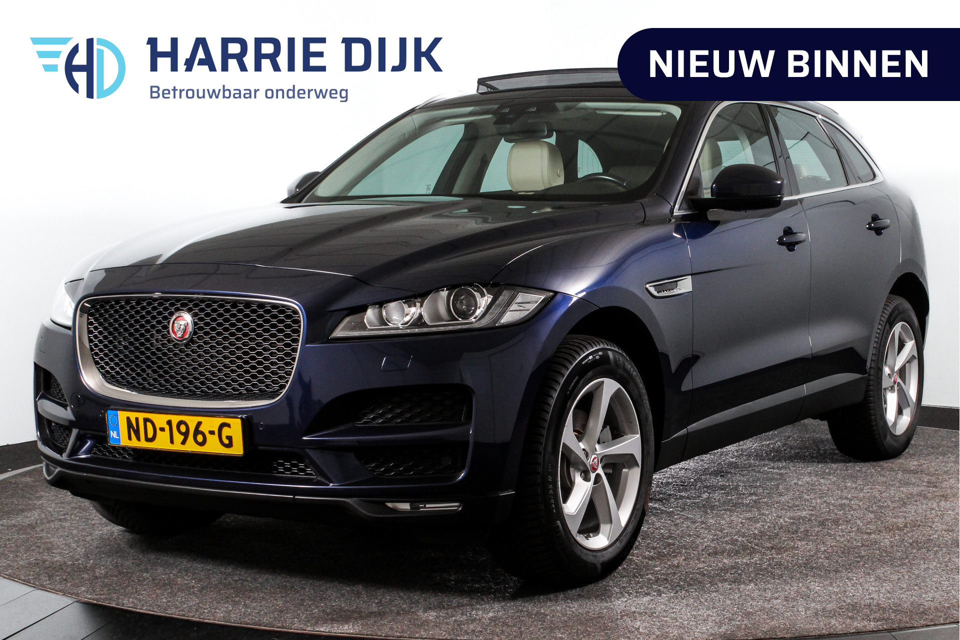 Jaguar F-Pace 2.0 180 PK Portfolio AWD 20d Automaat | S/K-Panodak | Cruise | Winterpakket | Camera | PDC | NAV | Auto. Airco | LM 19"|