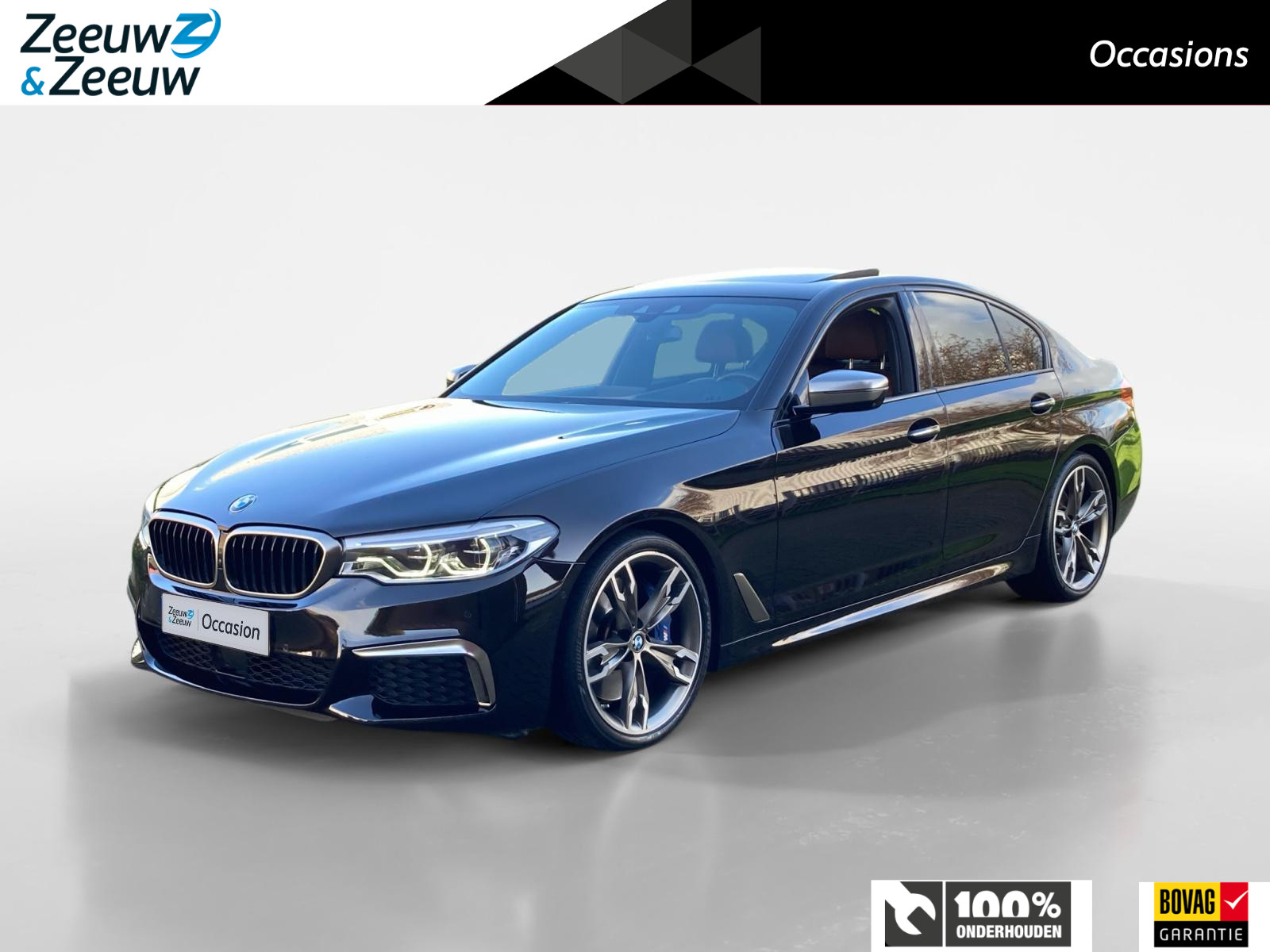 BMW 5-serie M550i xDrive High Executive | Unieke NEDERLANDSE en zeer mooie BMW | Full options | 8 cilinder met 462pk! | Weinig kilometers! |