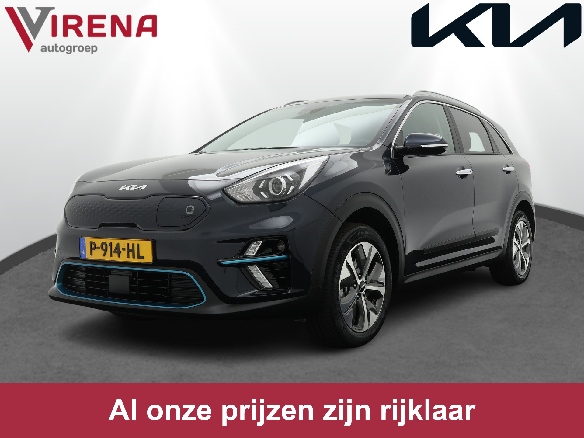 Kia e-Niro DynamicPlusLine 64kWh *€2000 Subsidie beschikbaar* - Navigatie - Camera - Stoel-/stuurverwarming - Adaptive Cruise Control - Climate control - Fabrieksgarantie tot 03-2029