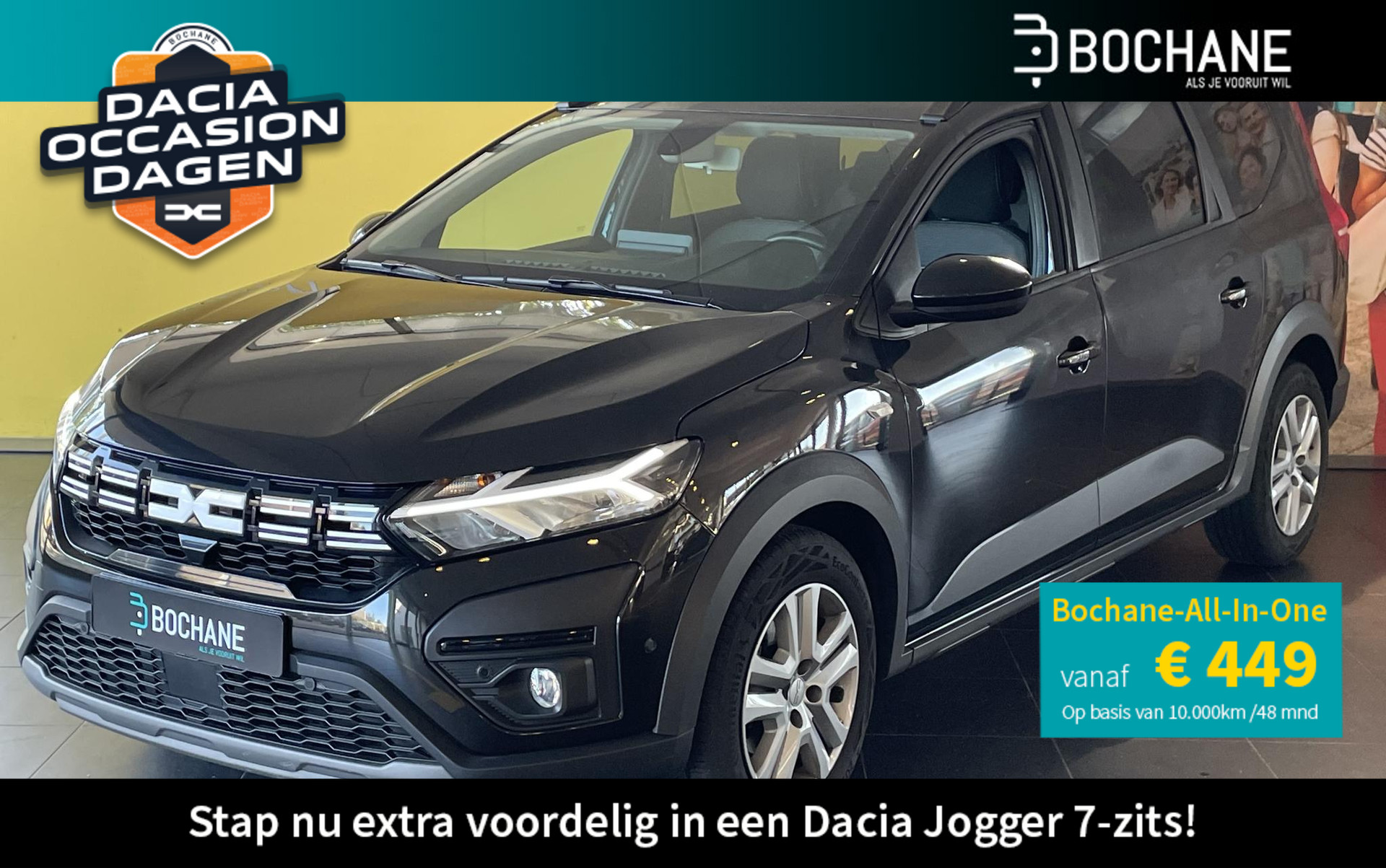 Dacia Jogger 1.0 TCe 110 Expression 7p. NAVIGATIE | ACHTERUITRIJCAMERA | PARKEERSENSOREN VOOR-EN ACHTER | AIRCONDITIONING | 7-ZITS