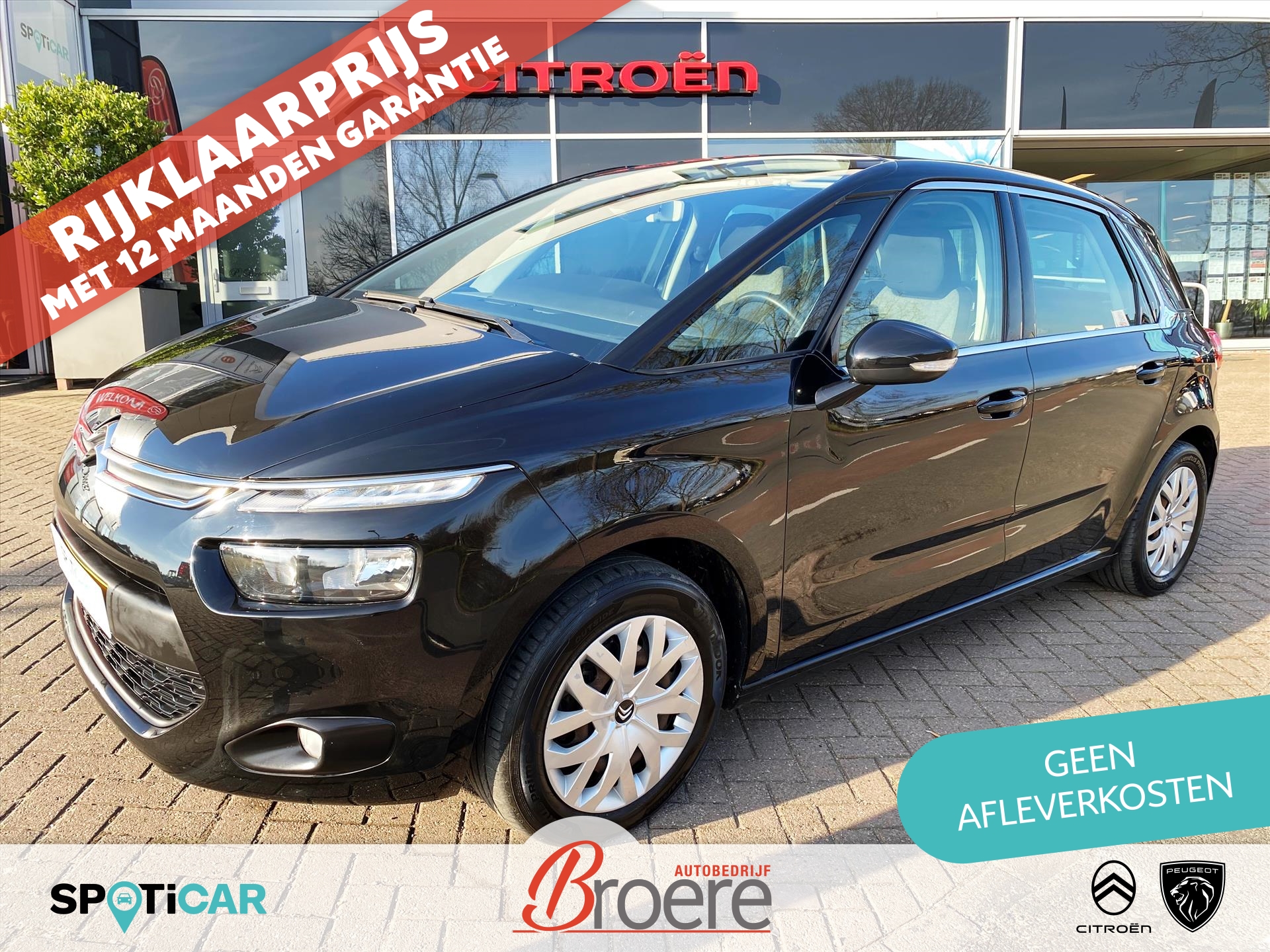 CITROEN C4 Picasso 1.2 Turbo 130pk Selection | trekhaak, parkeersensoren. navigatie, bluetooth, mistlampen, licht- en regensensor, climate - en cruise control