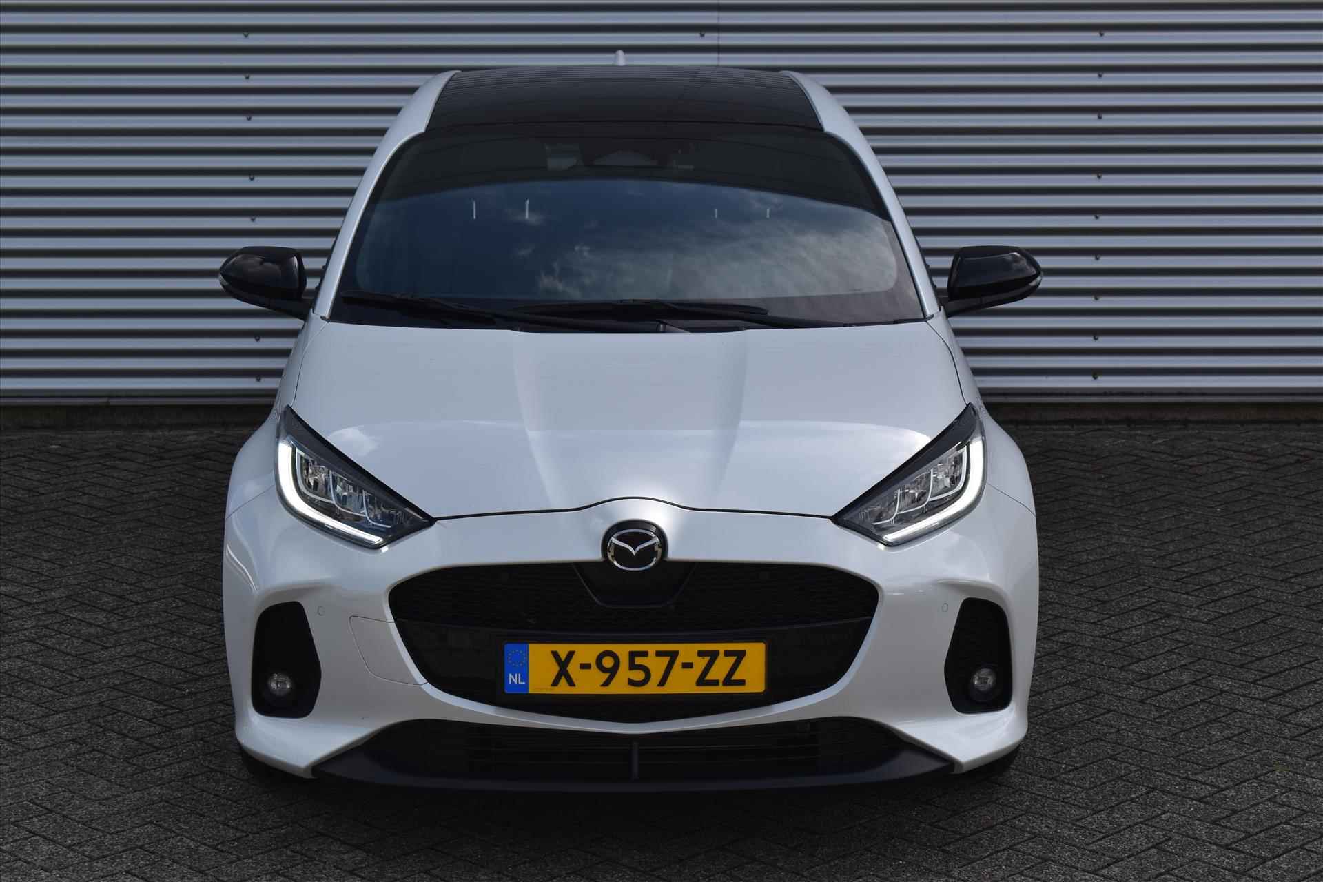 Mazda 2 Hybrid 1.5 Hybrid 116pk Homura Plus + Panodak | Demo | Navigatie | Half leder | 6 jaar fabrieksgarantie! - 4/26