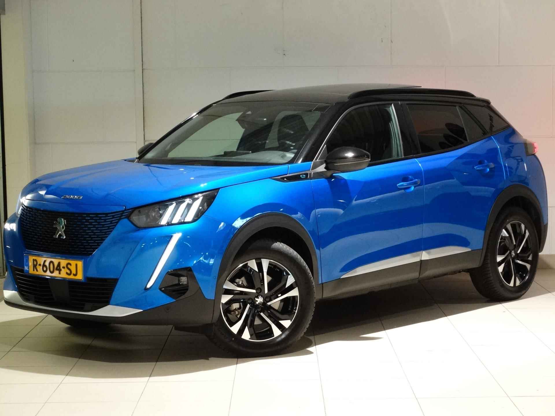 Peugeot e-2008 SUV GT Pack EV 3-FASEN 50kWh 136pk 12% BIJTELLING! | SCHUIF/KANTELDAK | NAPPA LEDER | ADAPTIVE CRUISE | KEYLESS ENTRY | STOELVERW. | GRIPCONTROL | LM-VELGEN - 4/82