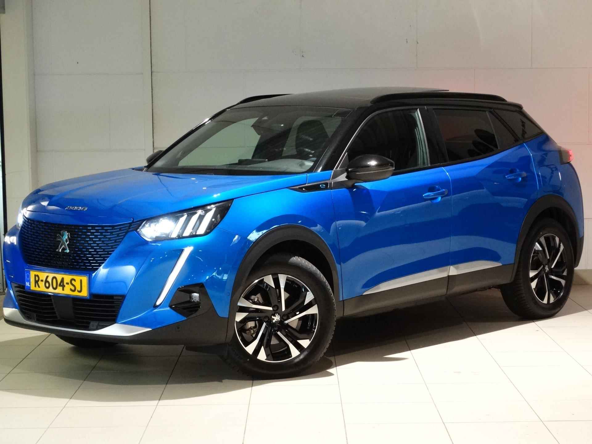 Peugeot e-2008 SUV GT Pack EV 3-FASEN 50kWh 136pk 12% BIJTELLING! | SCHUIF/KANTELDAK | NAPPA LEDER | ADAPTIVE CRUISE | KEYLESS ENTRY | STOELVERW. | GRIPCONTROL | LM-VELGEN - 5/82