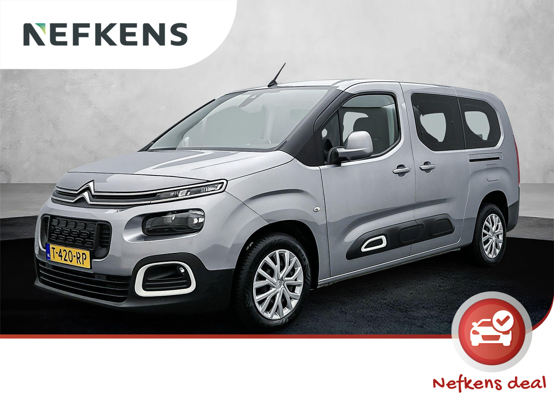 Citroen Berlingo XL Feel 110pk 7-zits | Navigatie | Climate Control | Cruise Control | Parkeersensoren v+a | Apple Carplay / Android Auto | DAB+ radio | Bluetooth | Automatisch dimlicht | Regensensor | 2x Schuifdeur | All seasonbanden |