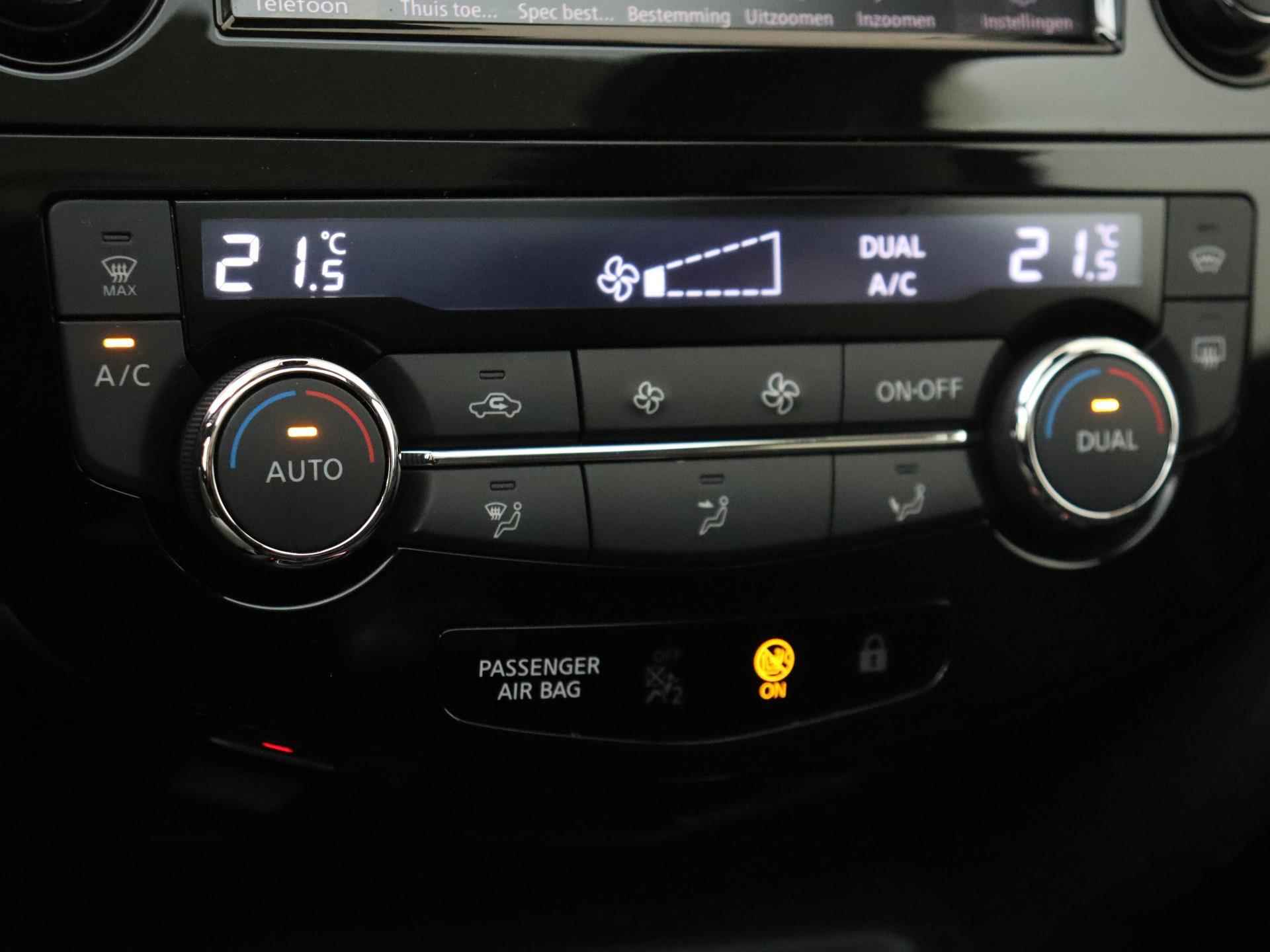 Nissan Qashqai 1.3 - 140PK DIG-T Tekna Apple Carplay/Android Auto | Navigatie | 360 Camera | 19 inch Velgen | LED Lampen | Parkeersensoren | Cruise Control Adaptief | Climate Control | 19 inch Velgen | Panoramadak | - 17/29
