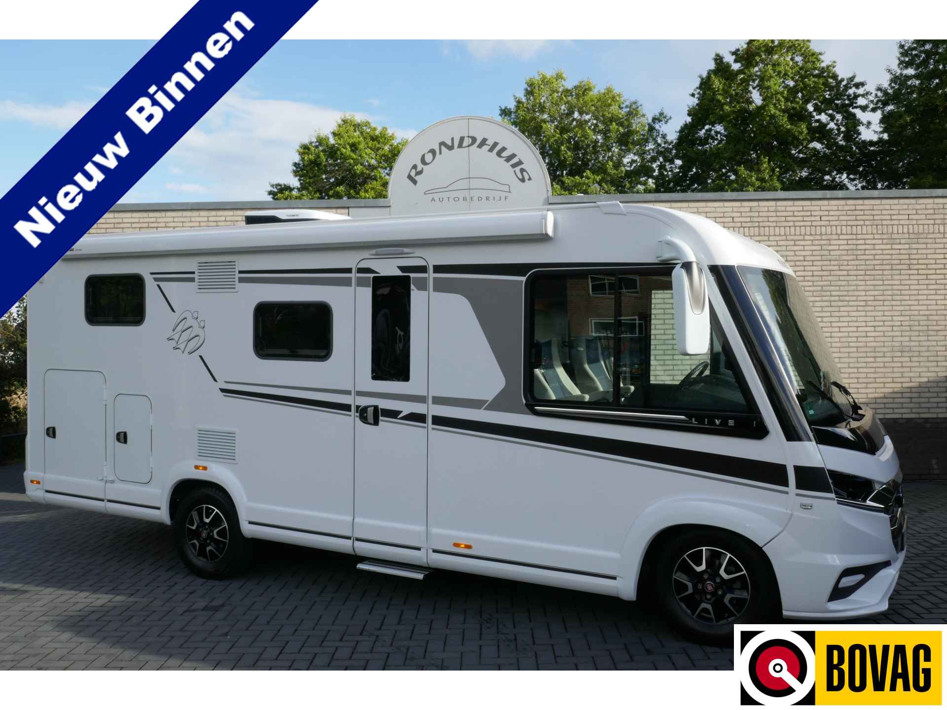 Knaus Live I Van 650 MEG Automaat 160 pk Luxe Euro6 Fiat Ducato Integraal camper **Enkele bedden/Hefbed/4-persoons uitvoering/Dakairco - 1/79