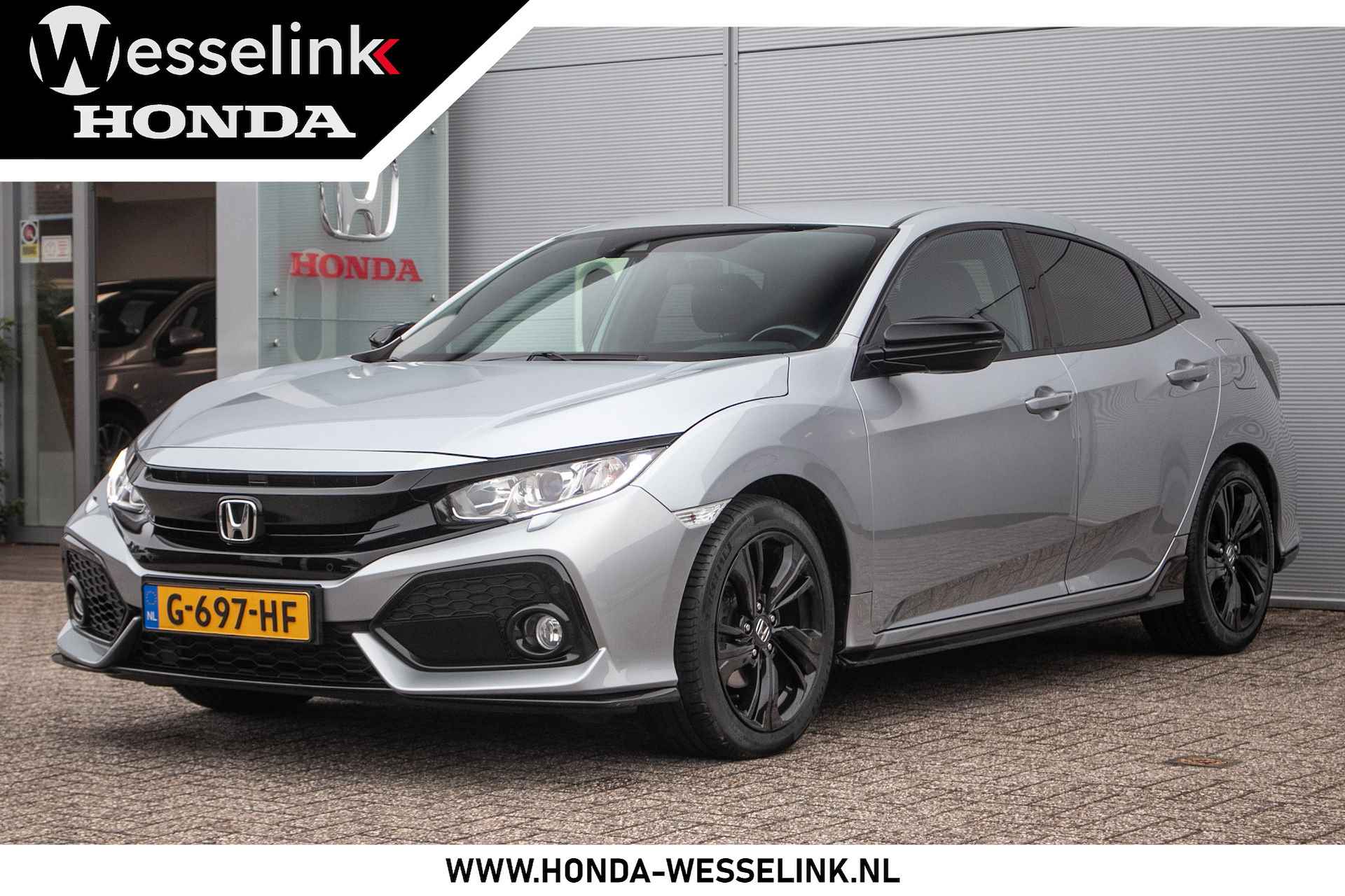 Honda Civic 1.0 i-VTEC Black Edition All-in rijklaarprijs | Leer | Sportpakket | Ad. cruise | Dealerond. | Nav - 1/39