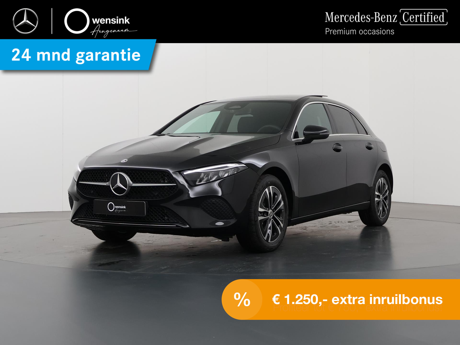 Mercedes-Benz A-klasse 250 e | Business Line | Panorama-schuifdak | Privacy Glass | Lederlook | DAB+ | Achteruitrijcamera | Stoelverwarming |