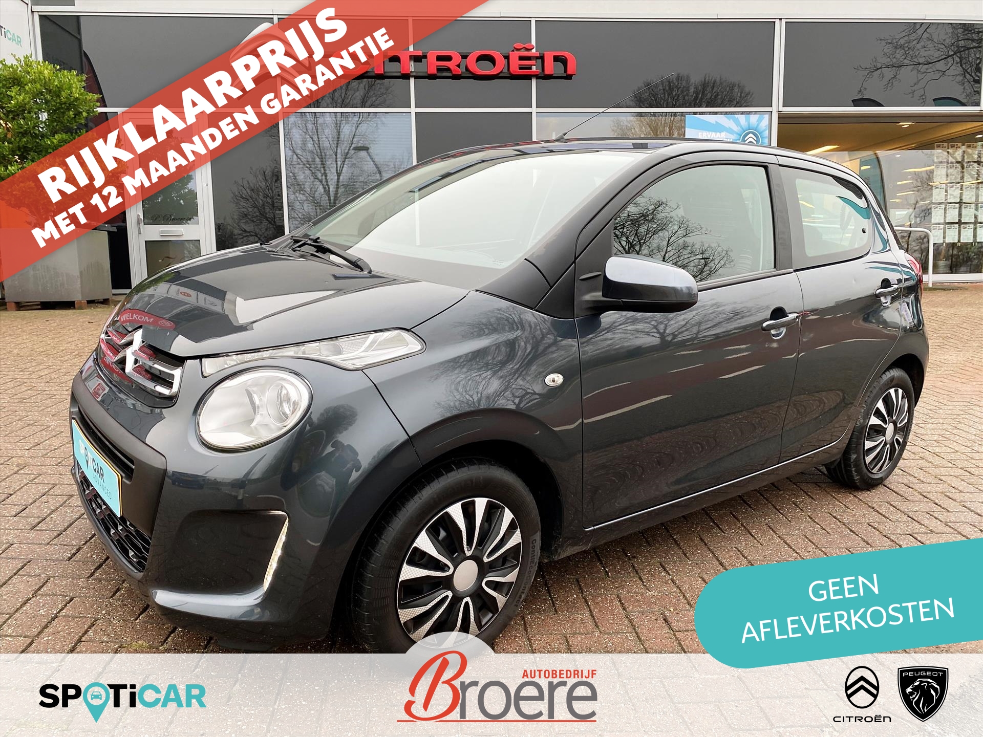 CITROEN C1 VTi 72  Feel 5-deurs | airco, bluetooth, elek, ramen, stuurbekrachtiging, radio unit met usb en aux aansluiting