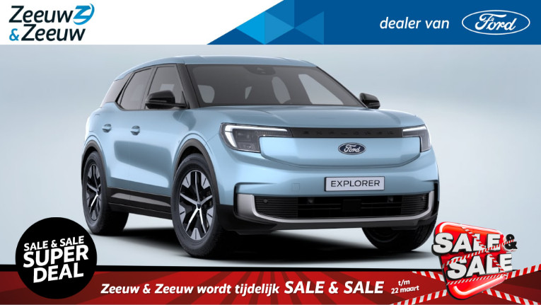 Ford Explorer Extended Range RWD 77 kWh | 0,99% Rente i.c.m. Ford Options | 602KM Actieradius | 19" lichtmetaal | dodehoekdetectie | Led verlichting | Climate control | Draadloze Apple Carplay&Android Auto | 602Km rijbereik! | | NU TE BESTELLEN! |