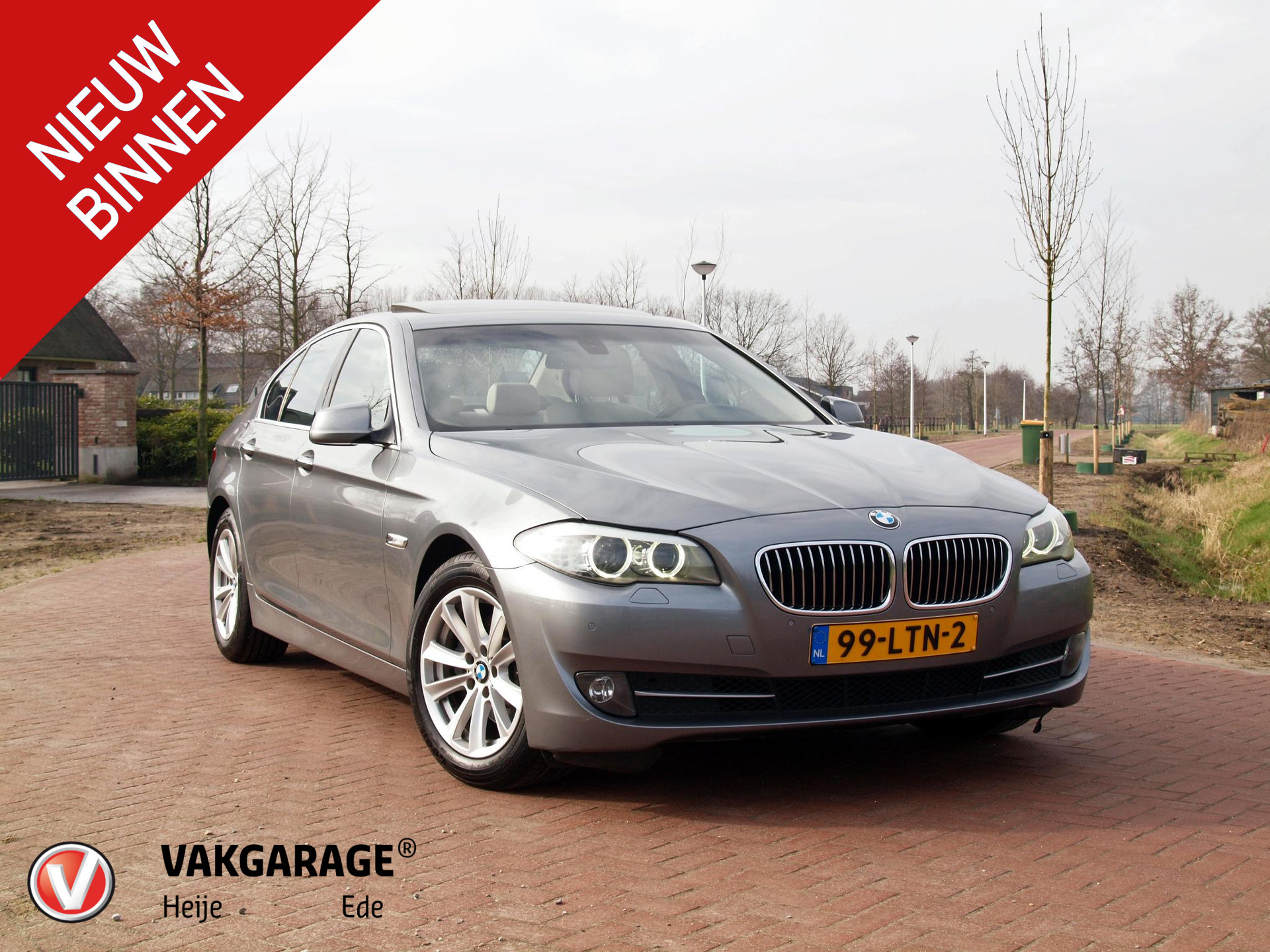 BMW 5-serie 523i High Executive | Schuifdak | Trekhaak | Cruise Control | Leer |