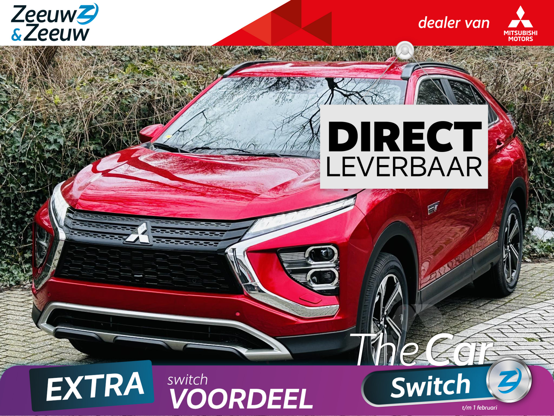 Mitsubishi Eclipse Cross 2.4 PHEV Intense+ | € 8.500,- VOORRAAD KORTING | op = op  AUTOMAAT | APPLE/ANDROID AUTO | STOELVERWARMING | CLIMATE | CRUISE | 4X4 |