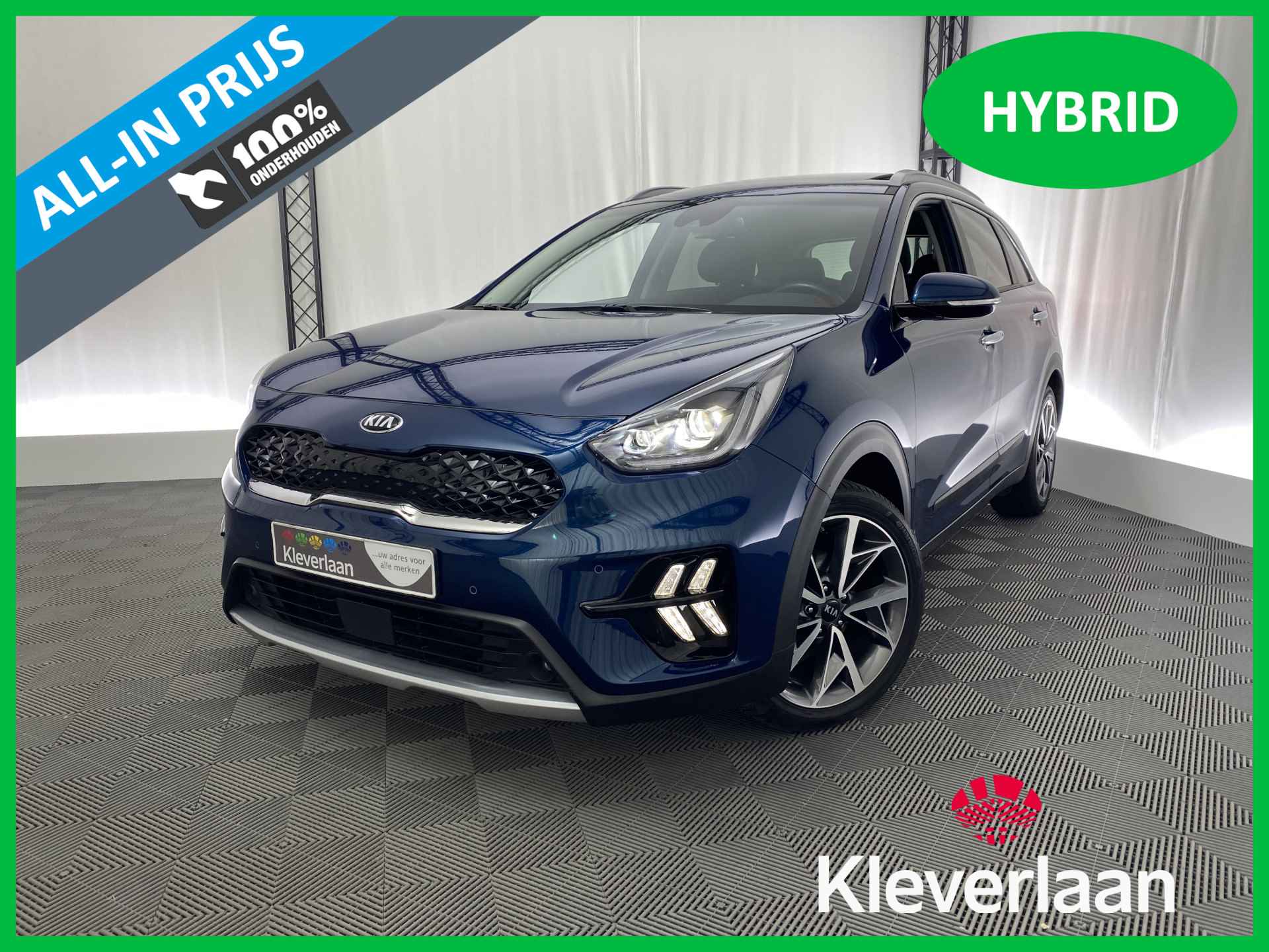 Kia Niro 1.6 GDi Hybrid DynamicPlusLine Style Pack 141 pk | Clima | Cruise | Leder | Stoel/stuurverw. | Apple CarPlay | 360' Camera |