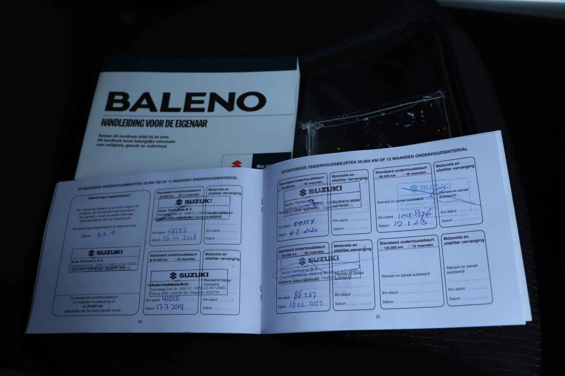 Suzuki Baleno 1.2 Exclusive | Dealer Onderhouden | Stoelverwarming | Cruise control |Bluetooth | Lichtmetalen velgen | - 26/26