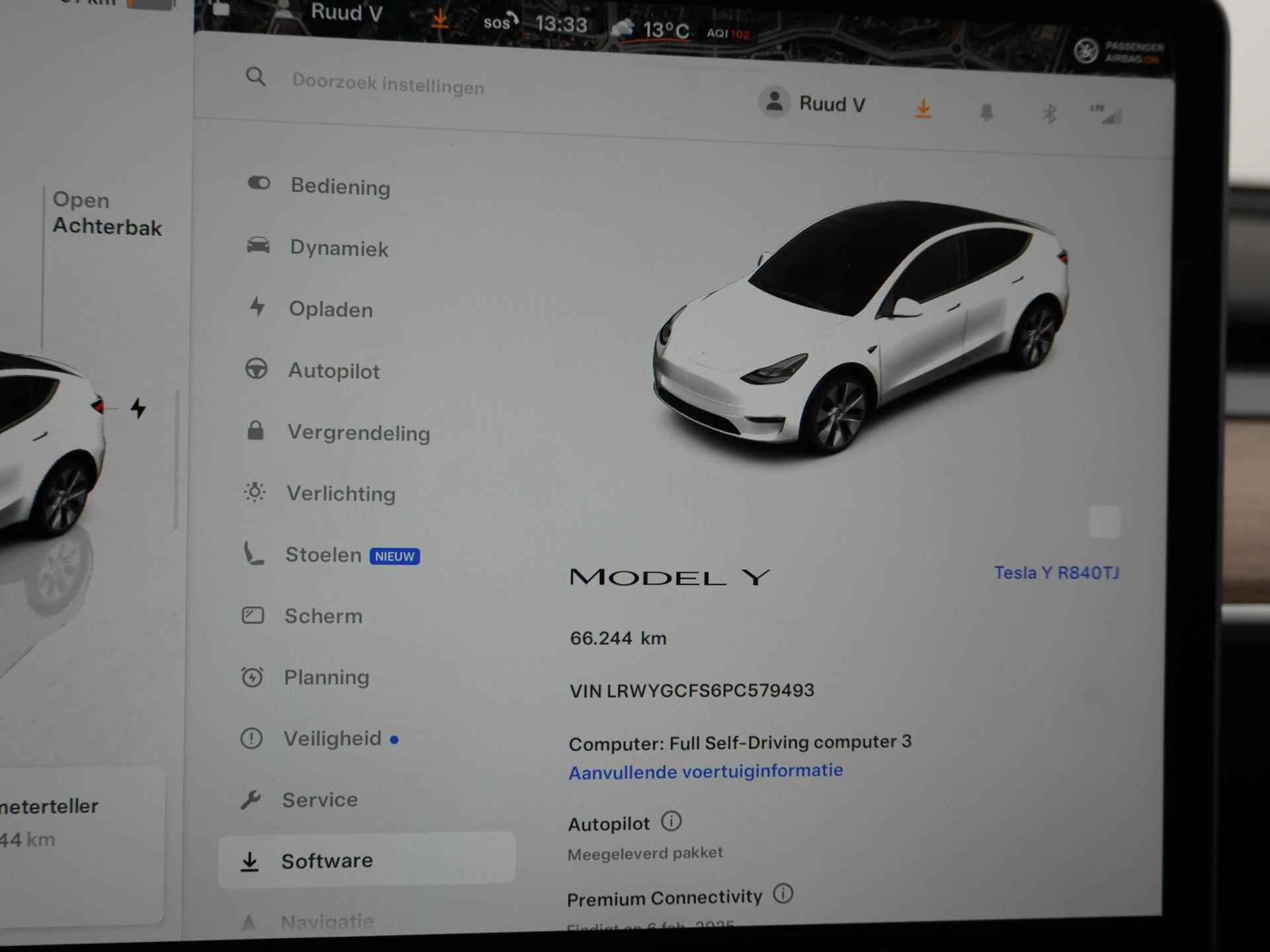 Tesla Model Y RWD 58 kWh RIJKLAARPRIJS TESLA GARANTIE T/M 12-2026/80.000KM AANDRIJVING EN ACCU T/M 12-2030 - 35/47