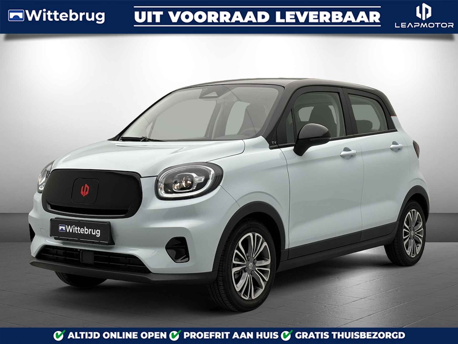 Leapmotor T03 Smart 37.7 kWh Design Edition, Volledig Elektrisch met 265 km WLTP Range, Airconditioning, Panoramadak, Adaptive Cruise Control en Uit voorraad leverbaar! - 1/39