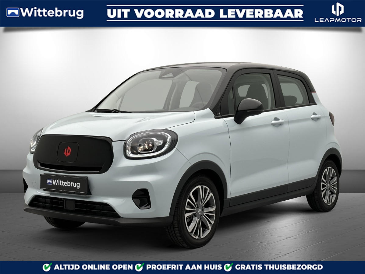 Leapmotor T03 Smart 37.7 kWh Design Edition, Volledig Elektrisch met 265 km WLTP Range, Airconditioning, Panoramadak, Adaptive Cruise Control en Uit voorraad leverbaar!