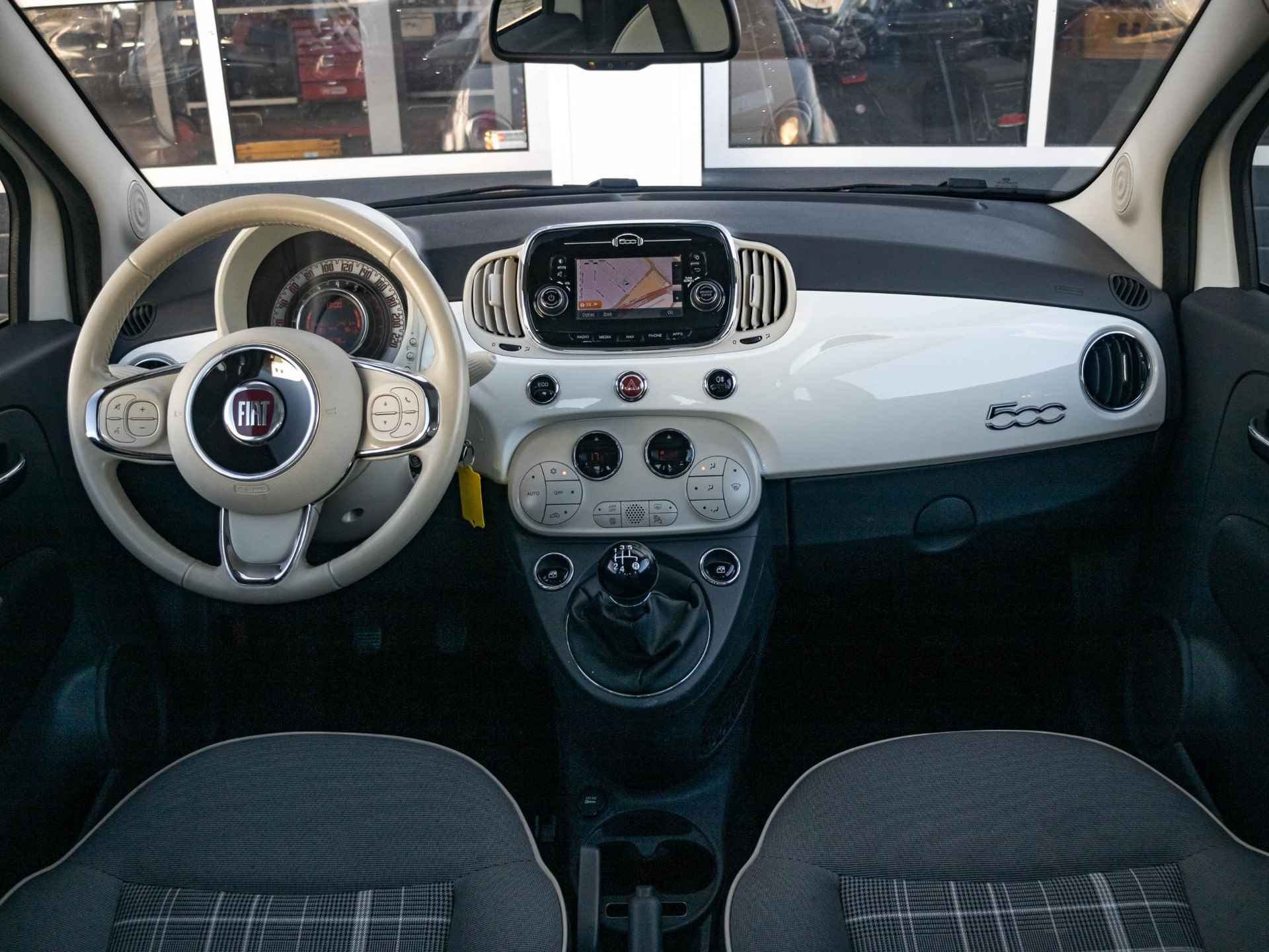 Fiat 500 TwinAir Turbo Lounge | Clima | Navigatie | PDC | Panoramadak - 9/22