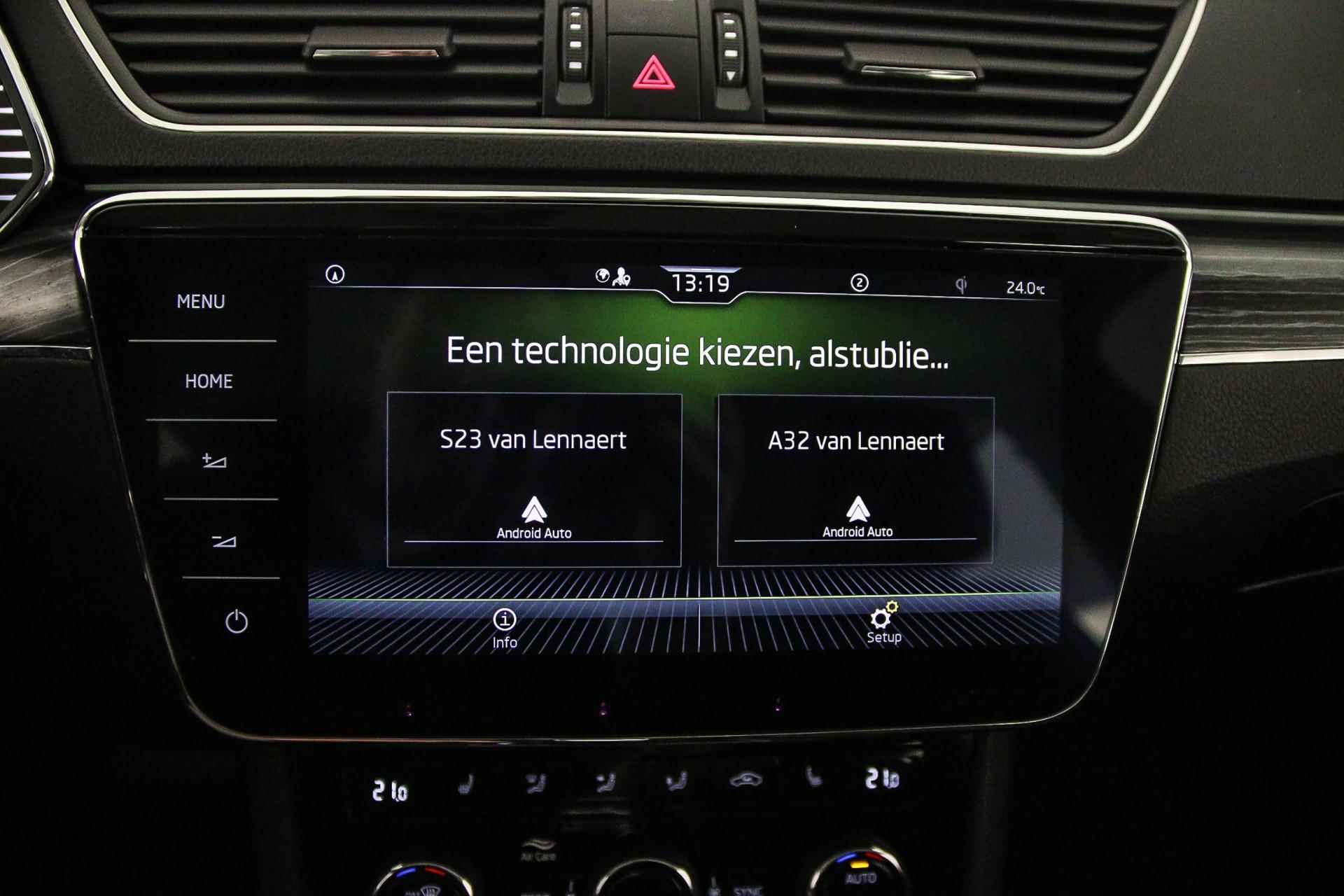 Škoda Superb Business Edition Plus 1.5 TSI 150pk DSG Automaat Achteruitrijcamera, Navigatie, Airco, Cruise control, Parkeersensoren, DAB, LED verlichting, App connect, Keyless entry/start - 25/45