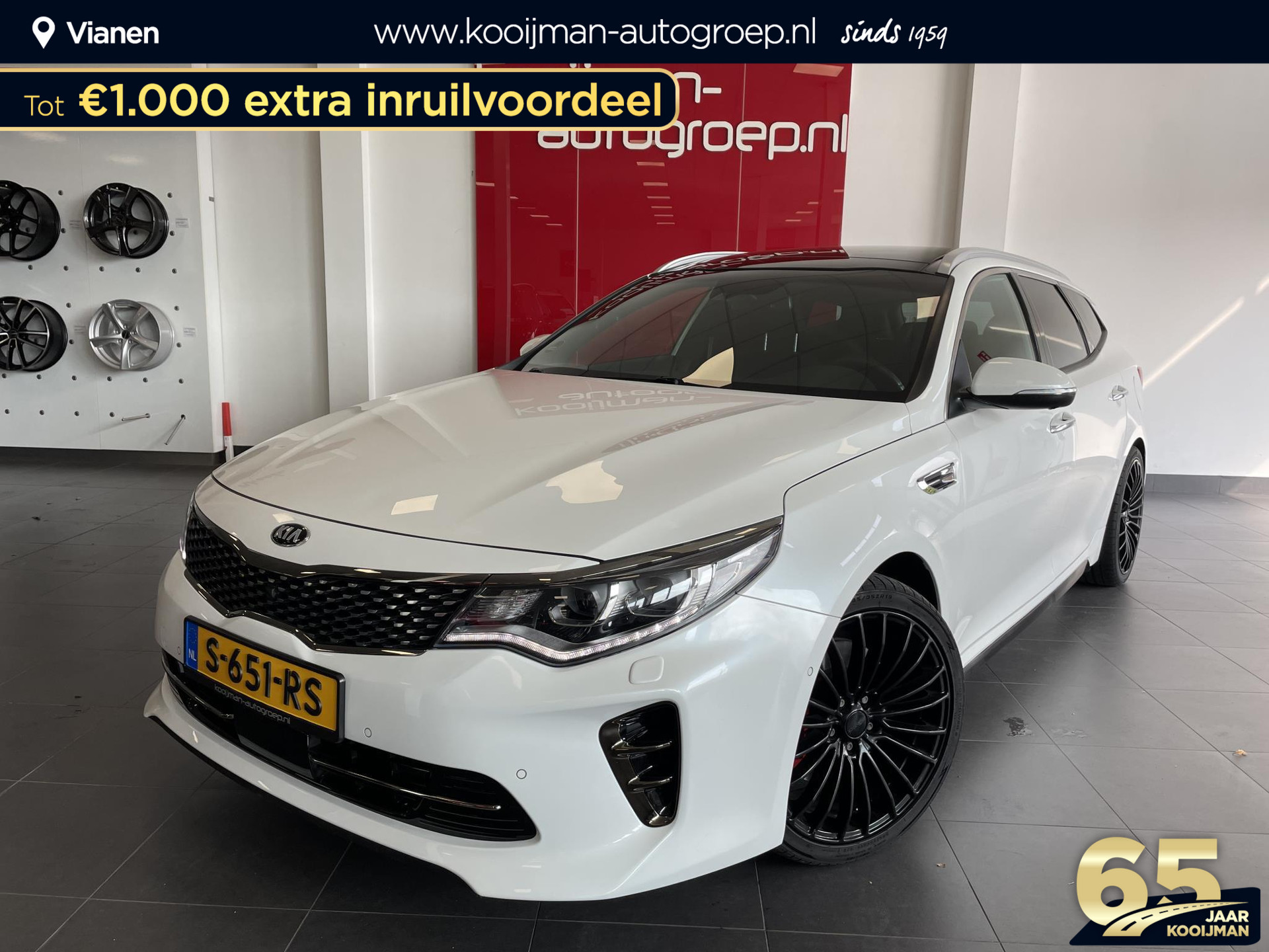 Kia Optima Sportswagon 2.0 T-GDi GT benzine 245PK! 360" camera, Harman Kardon Full option.