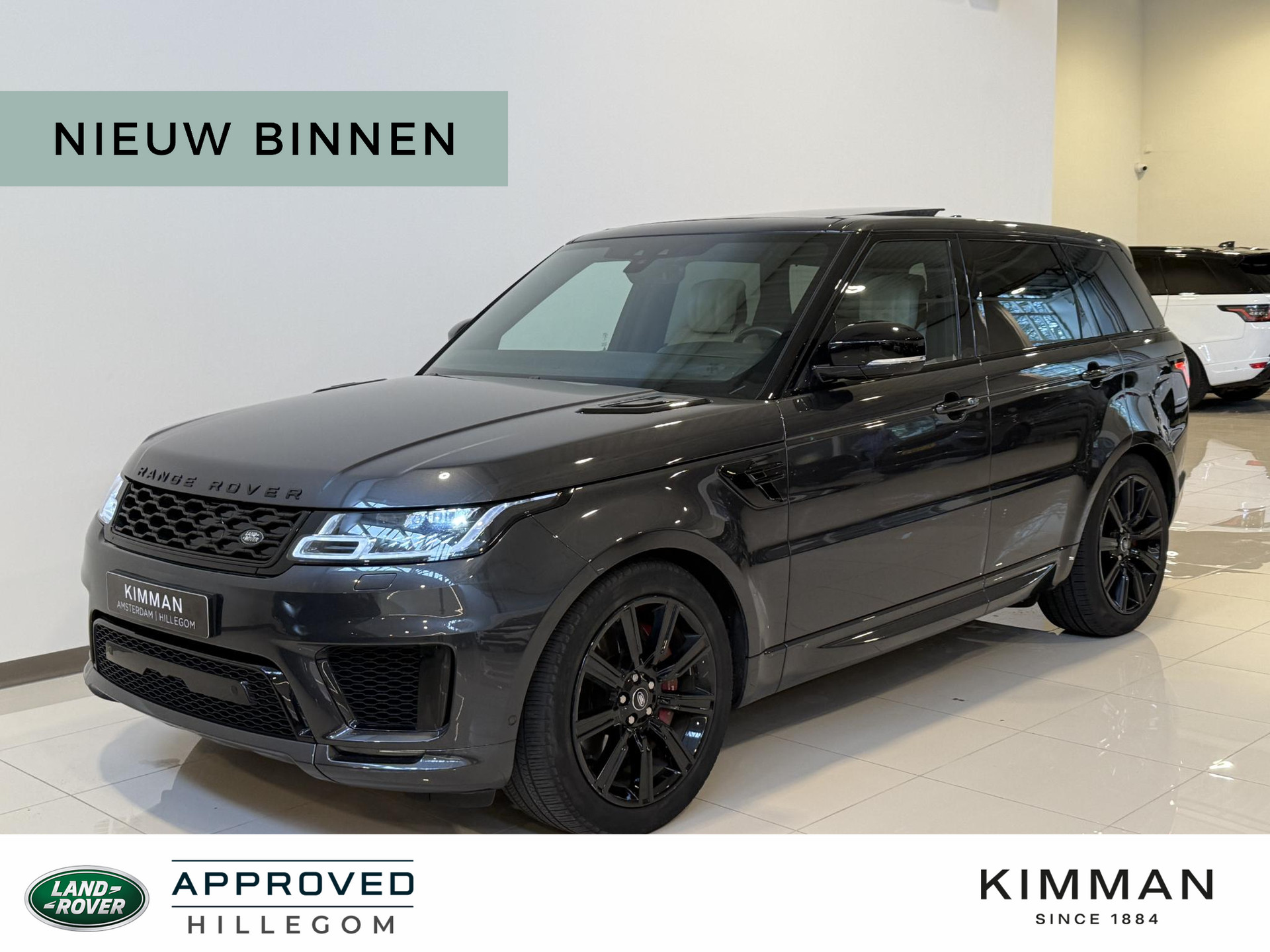 Land Rover Range Rover Sport P400e HSE Dynamic | Schuif/Kanteldak | Black Pack | 21 inch Gloss Black | Cold Climate Pack