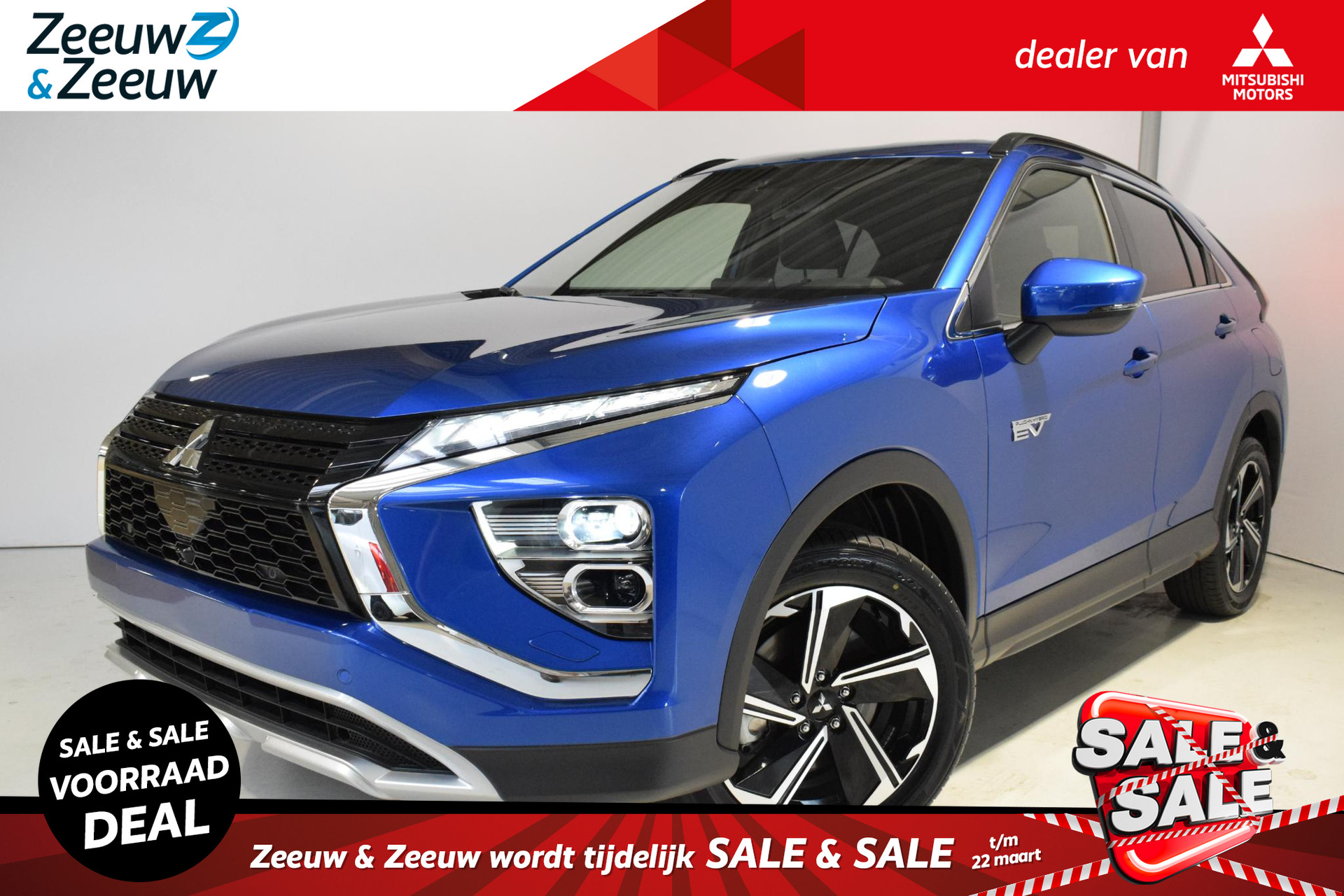 Mitsubishi Eclipse Cross 2.4 PHEV Intense+ | €8000,- VOORRAADKORTING! | 8 JAAR GARANTIE | 1500KG Trekgewicht | OP=OP |