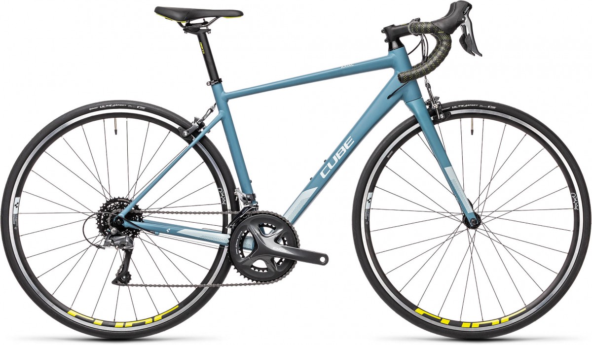 CUBE AXIAL WS Dames GREYBLUE/LIME 53cm 2022