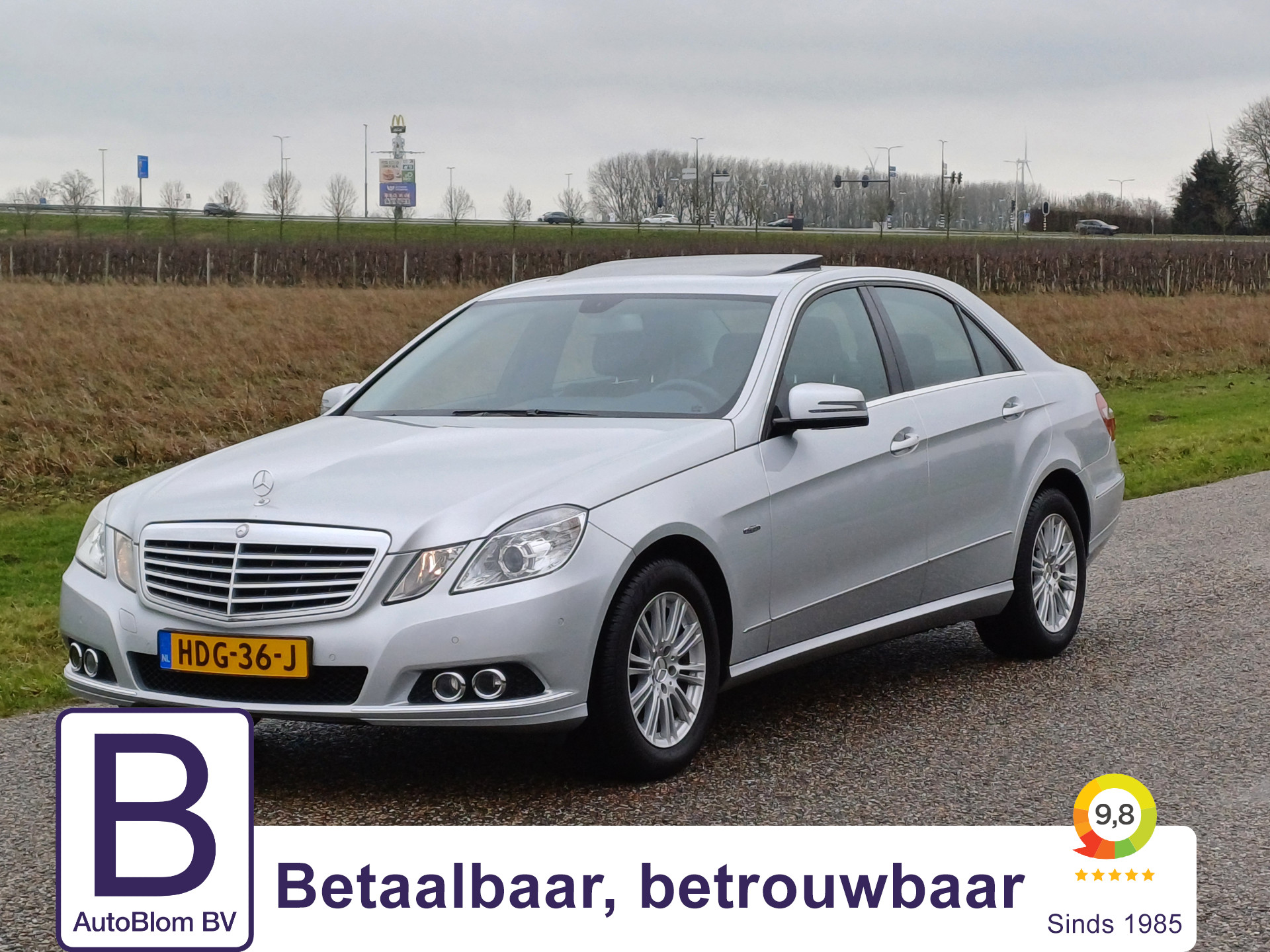 Mercedes-Benz E-Klasse 200 CGI Business Class Elegance /Mooie auto!/Schuifd./Navi/Hout/Stoelverw/Cruise/