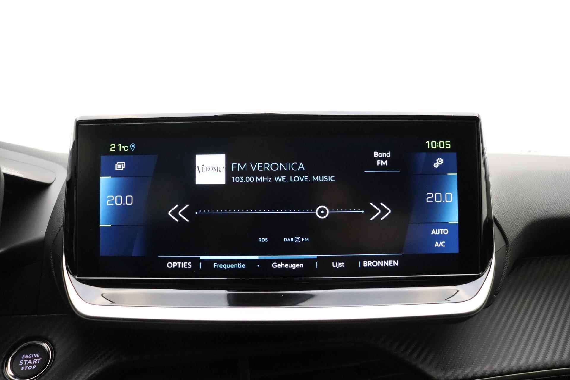 Peugeot e-208 EV Allure Pack 50 kWh 3-Fase | Keyless Entry | Stoelverwarming | Navigatie | Camera Achter | Cruise Control | Climate Control | Parkeersensoren Achter | - 21/37