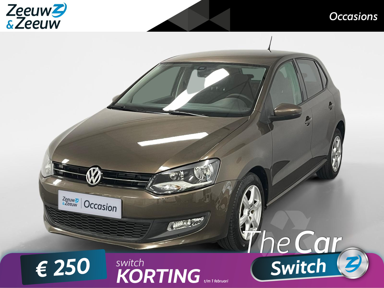 Volkswagen Polo 1.2 TSI BlueMotion Comfortline Airco clima radio 5 deurs lm velgen weinig km 6 maanden garantie zeer mooie auto