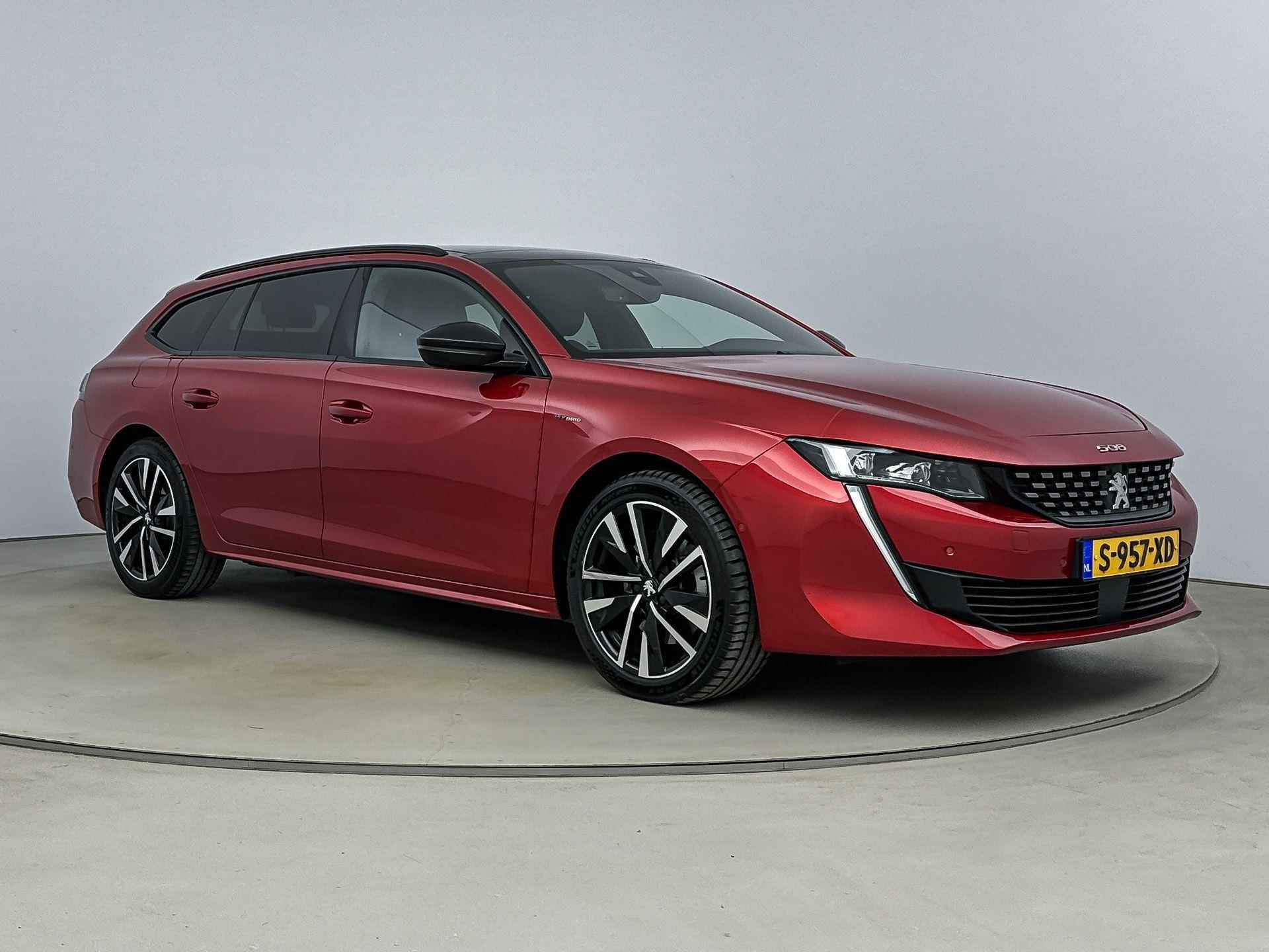 Peugeot 508 SW GT Pack Business 1.6 Plug-in HYbrid 225pk Automaat | Navigatie | Schuif-/kanteldak | Achteruitrijcamera | Leder/Alcantara | Stoel elektrisch+verwarmd+geheugen+massage | FOCAL Premium HiFi | Handsfree Achterklep | Keyless | Climate Control | Adaptieve Cruise Control | Parkeersensoren v+a | Full Led koplampen | Dodehoeksensor | DAB+ radio | Apple Carplay / Android Auto | Donker getint glas | Trekhaak | 18" lichtmetalen velgen | - 9/37