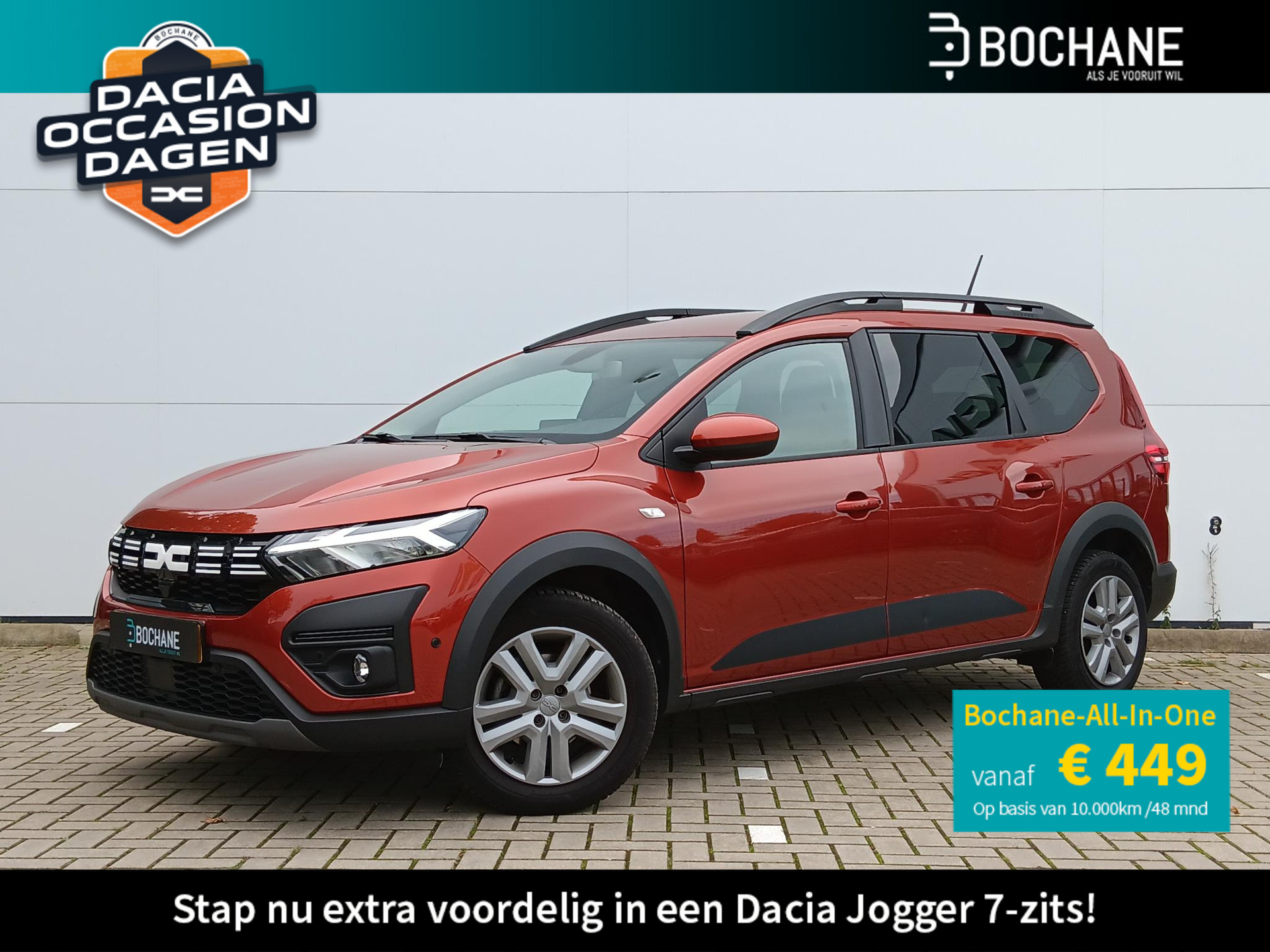 Dacia Jogger 1.0 TCe 110 Expression 7p. 7-Persoons / Navigatie / Parkeersensoren V+A+Camera / Airco / Brake Assist / DAB