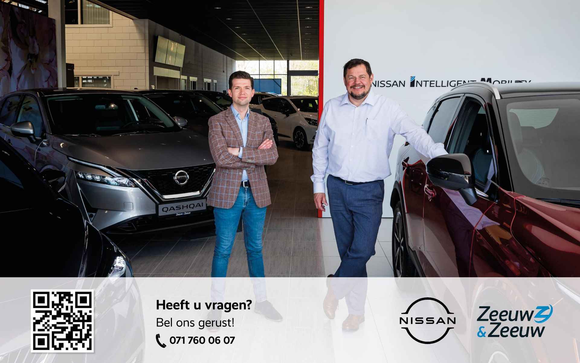 Nissan LEAF Tekna 40 kWh 149PK AUTOMAAT | Bi-led verlichting | Dodehoek detectie | Navigatie | Apple Carplay/Android auto | Bose-audio | Stuur/Stoelverwarming voor + achter | Adaptive cruise control | E-Pedal | 360-Camera | Parkeersensoren - 4/54