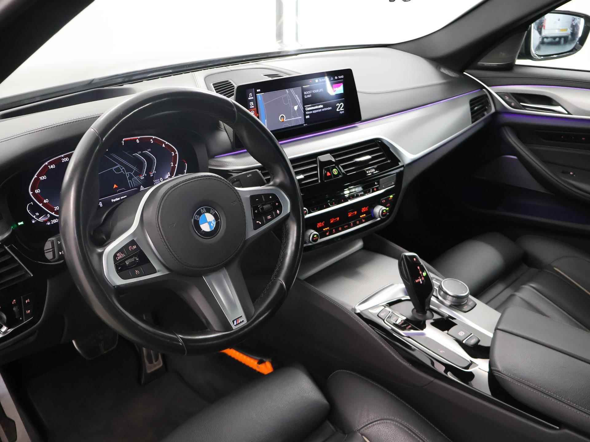 BMW 5-serie 520i High Executive Edition M-Sport | Navigatie | Harman Kardon Sound | Head Up | Digitaal Dashboard | Keyless go | Stoelverwarming | Climate Control | - 8/49