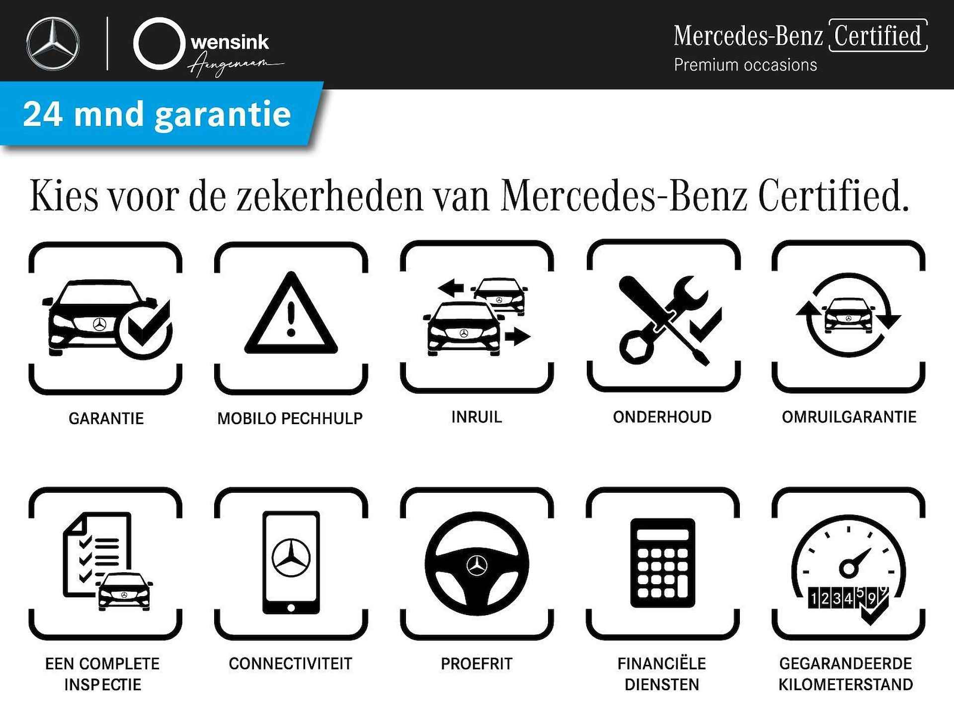 Mercedes-Benz A-klasse 180 Business Solution AMG | Nightpakket | Stoelverwarming | Digitaal Display | Keyless go | Navigatie | Led-koplampen - 42/43
