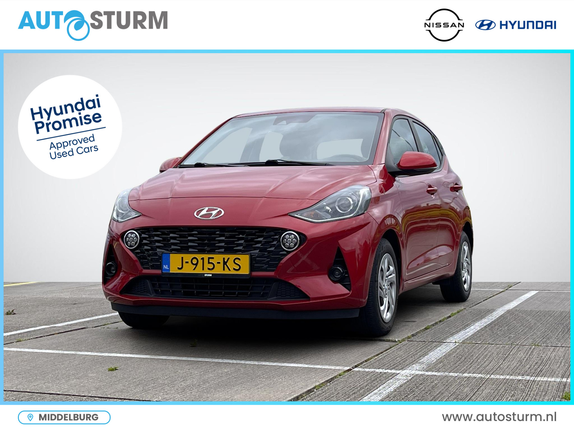 Hyundai i10 1.0 Premium | Navigatie | Camera | Apple Carplay/Android Auto | Cruise & Climate Control | Park. Sensor | Rijklaarprijs! bij viaBOVAG.nl