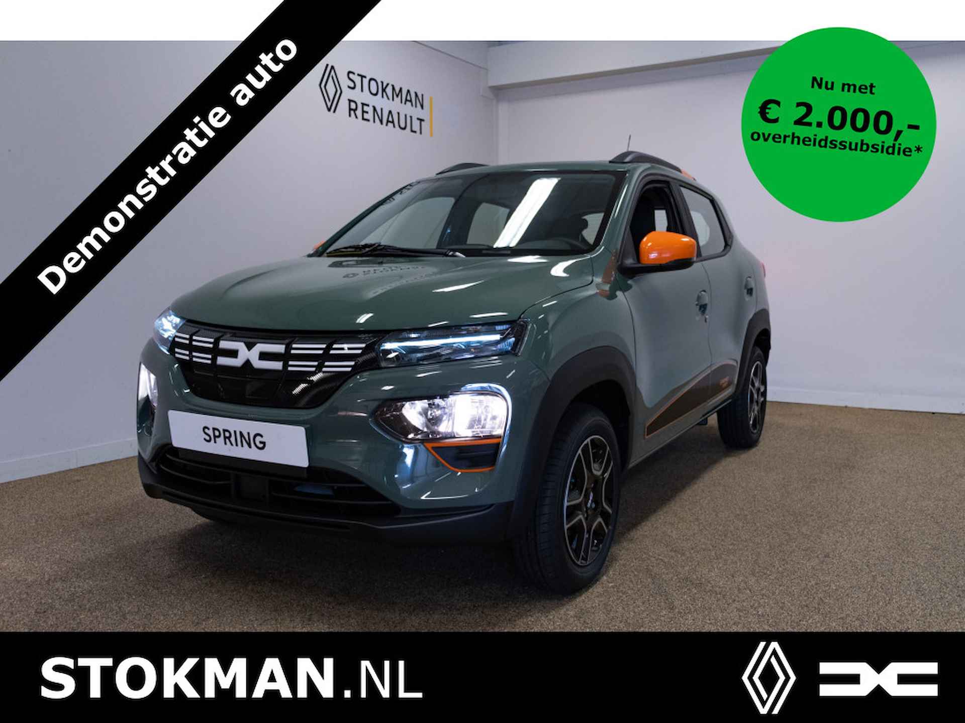 Dacia Spring Expression 27 kWh | Navigatie | Leder | DC lader 30kW | Camera | Airco | € 2.000,- SEPP Subsidie! | - 1/28