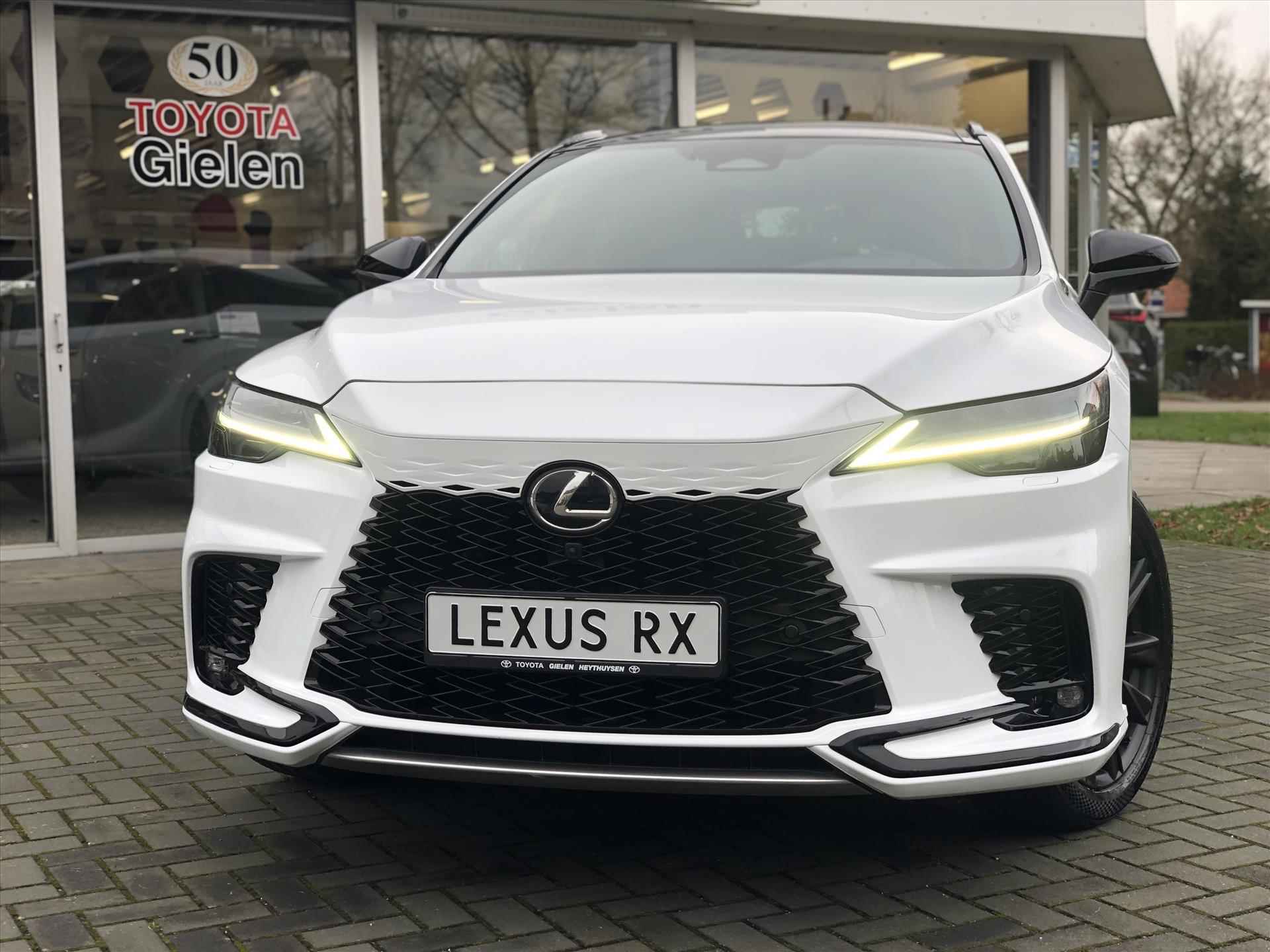 Lexus Rx 500h Turbo AWD 371pk F Sport Line | Panoramadak, Trekhaak, Stoelventilatie, Leer, 360 Camera, Mark Levinson, Stuurverwarming - 55/56