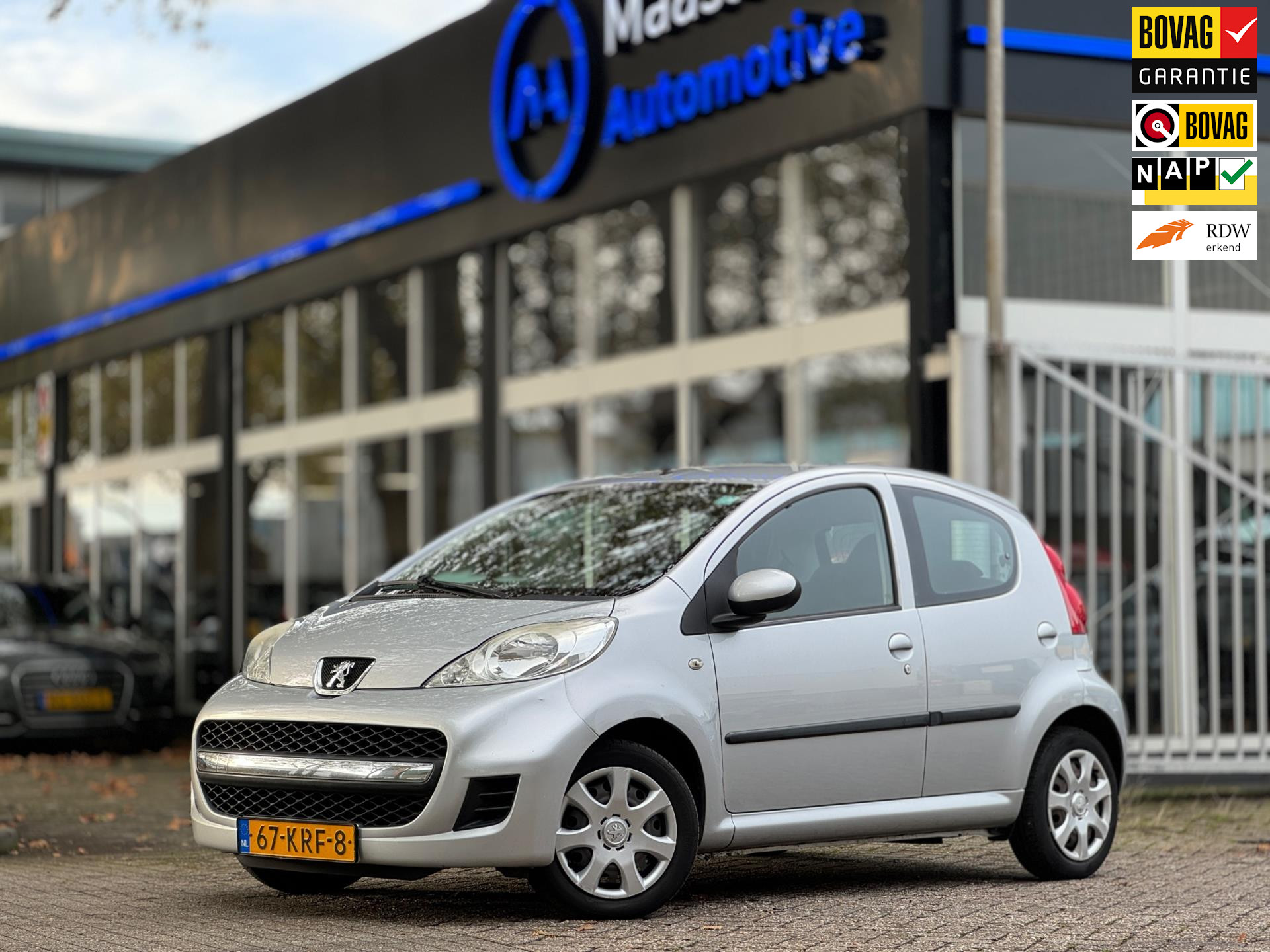 Peugeot 107 1.0-12V Airco|Volledig Dealeronderhouden|2e eigenaar|5deurs|Boekjes|Topstaat|A-merk banden|Elek.ramen