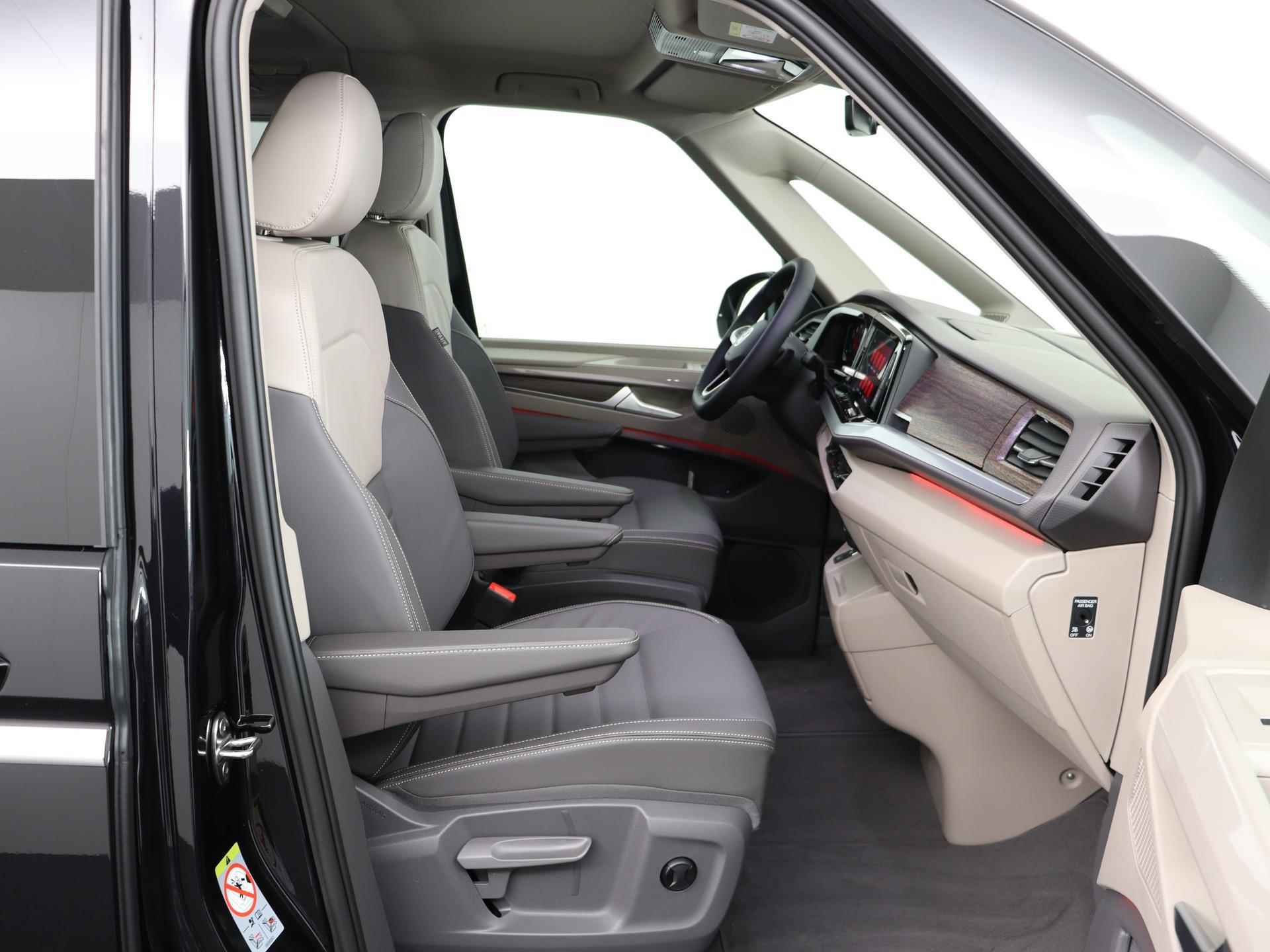 Volkswagen Multivan 1.4 eHybrid L2H1 Style | Direct leverbaar | Head up | Adaptive cruise control | 7 persoons VIS a VIS | Trekhaak | Chrome lijst | App connect | Leder | Travel assist | - 31/76