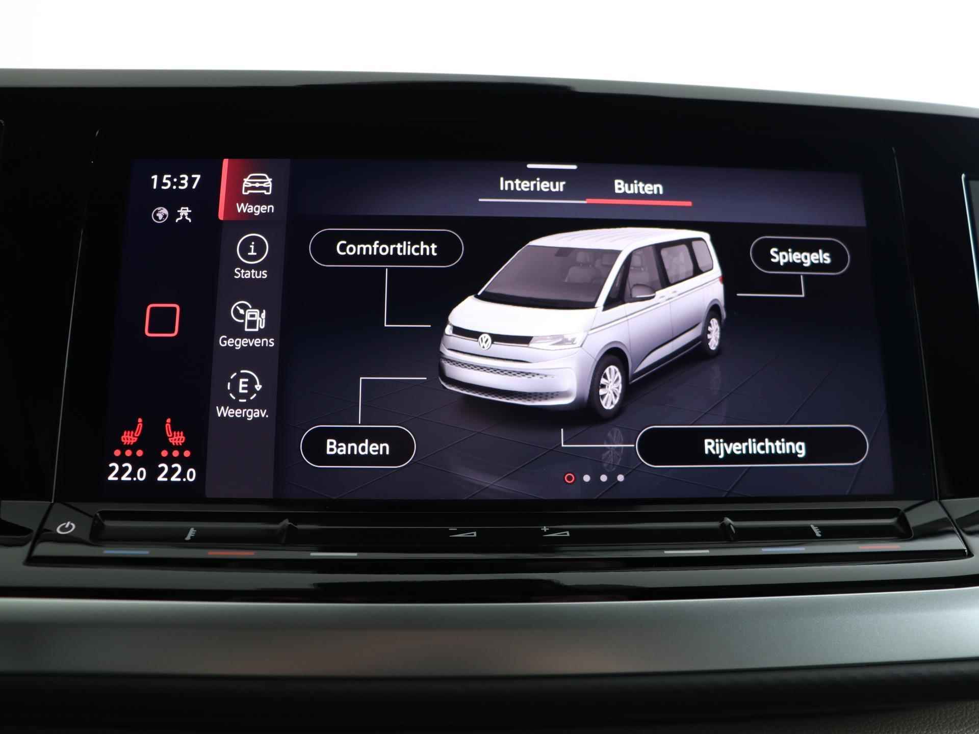 Volkswagen Multivan 1.4 eHybrid L2H1 Style | Direct leverbaar | Head up | Adaptive cruise control | 7 persoons VIS a VIS | Trekhaak | Chrome lijst | App connect | Leder | Travel assist | - 57/76