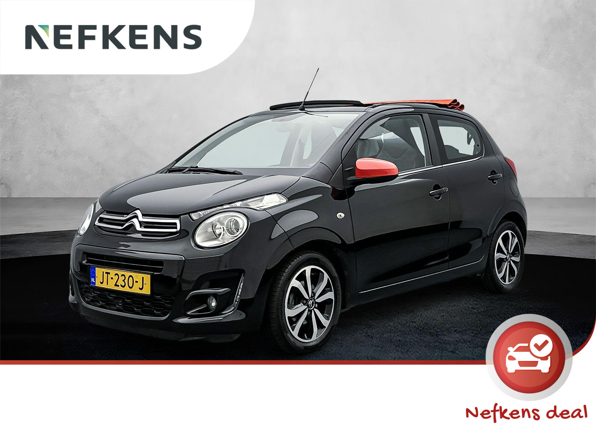 Citroen C1 Airscape Shine 68 pk Automaat | Navigatie | Elektrisch Vouwdak | Achteruitrijcamera | Parkeersensoren Achter | Keyless Entry/Start | LED Dagrijverlichting | Climate Control | Cruise Control | 15" Lichtmetalen Velgen |