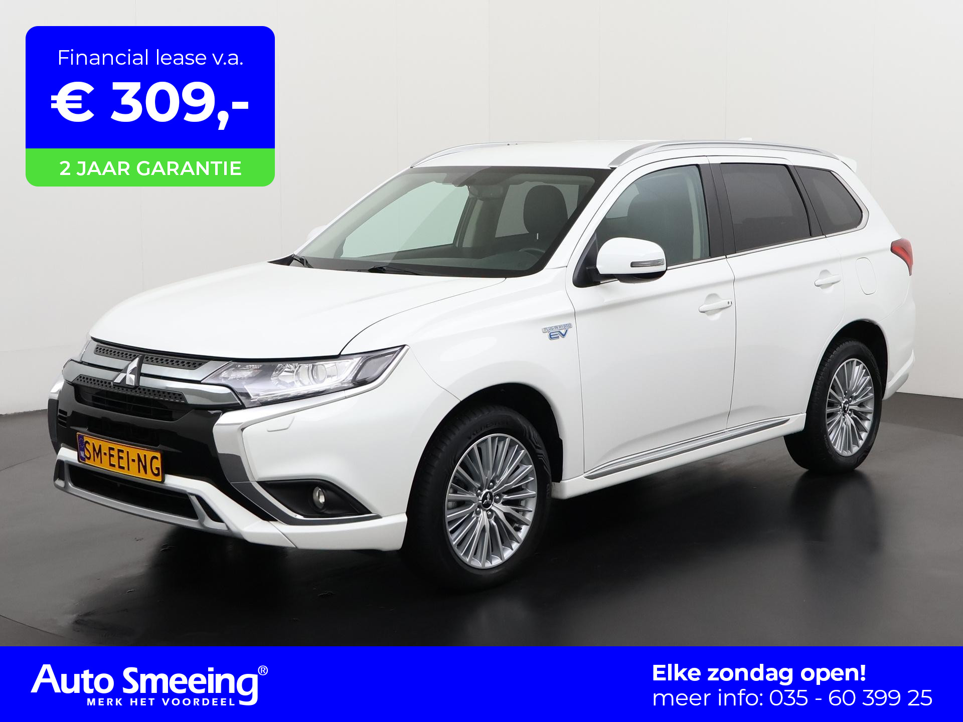 Mitsubishi Outlander 2.4 PHEV Intense S | Leder/Alcantara | Camera | Elek stoelbediening | Zondag Open!