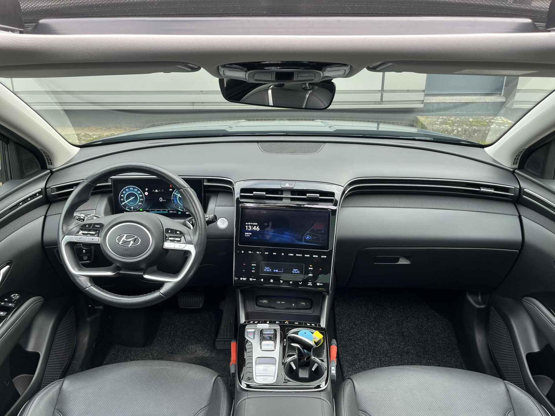 Hyundai Tucson 1.6 T-GDI HEV Premium Sky | Lederen bekleding & memory | Schuifkanteldak | 1ste eigenaar | - 19/45