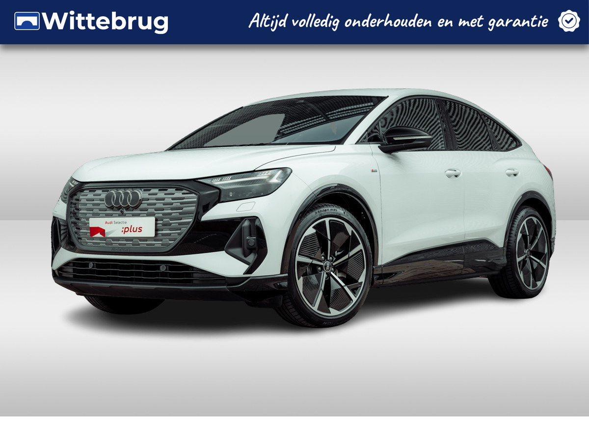 Audi Q4 Sportback e-tron 55 quattro S Line 82 kWh | Matrix | Navi Pro | Head Up | 21" LM velgen | Comfortpakket | Climate pakket | Comfortsleutel | Optiek zwart plus