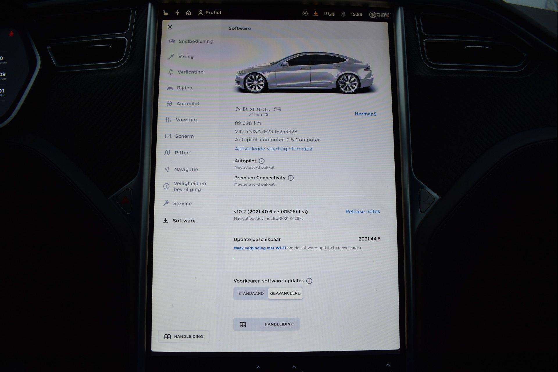 Tesla Model S 75D Base incl. BTW | 4x4 | NL- AUTO | Autopilot | Panoramadak | Luchtvering | Supercharged laden | Camera | 21' inch | Dodehoek detectie | Voorstoelen verwarmd - 40/50