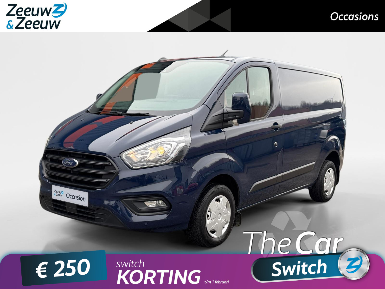 Ford Transit Custom 280 2.0 TDCI L1H1 Trend |Navigatie|Trekhaak|Voorruitverwarming|Zeer lage km stand| Dealer onderhouden|